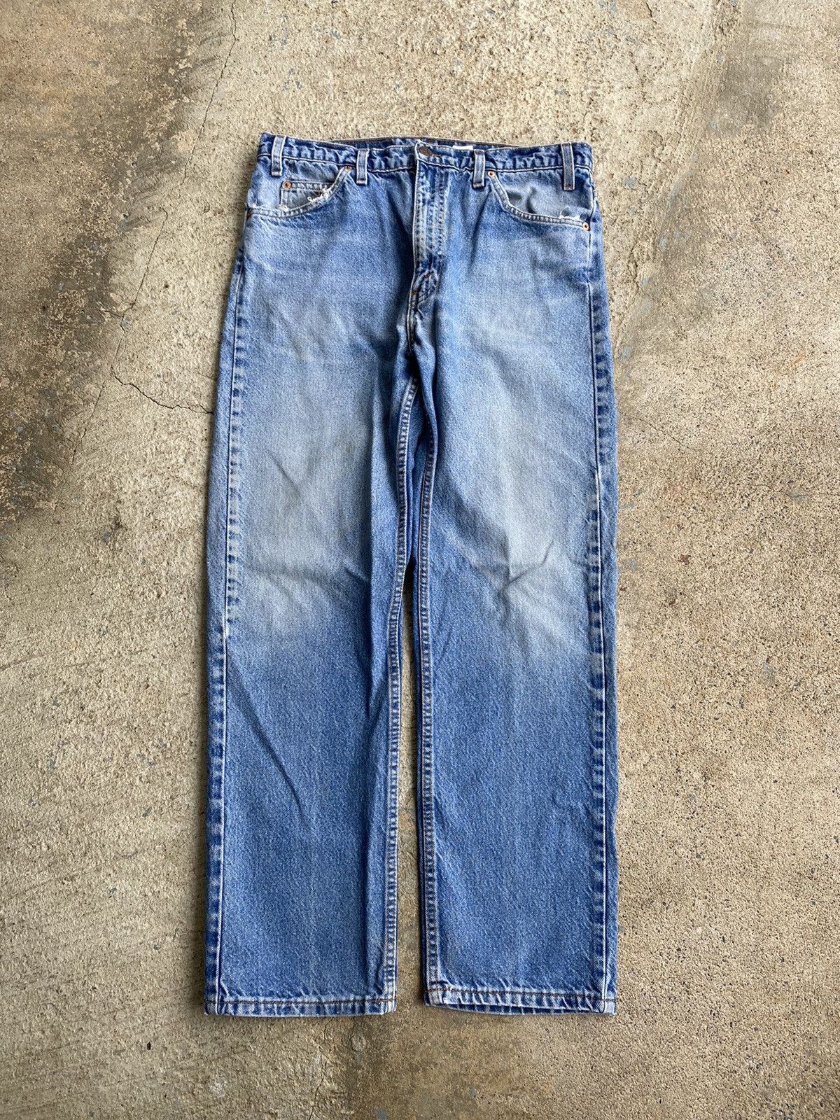 Levi's × Vintage Vintage 90’s Levi’s 505 Faded Orange Tab Jeans Size US 34 / EU 50 - 2 Thumbnail