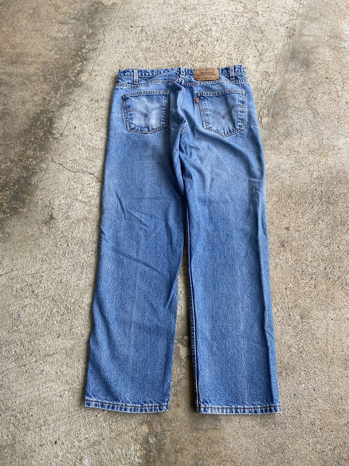 Levi's × Vintage Vintage 90’s Levi’s 505 Faded Orange Tab Jeans Size US 34 / EU 50 - 1 Thumbnail
