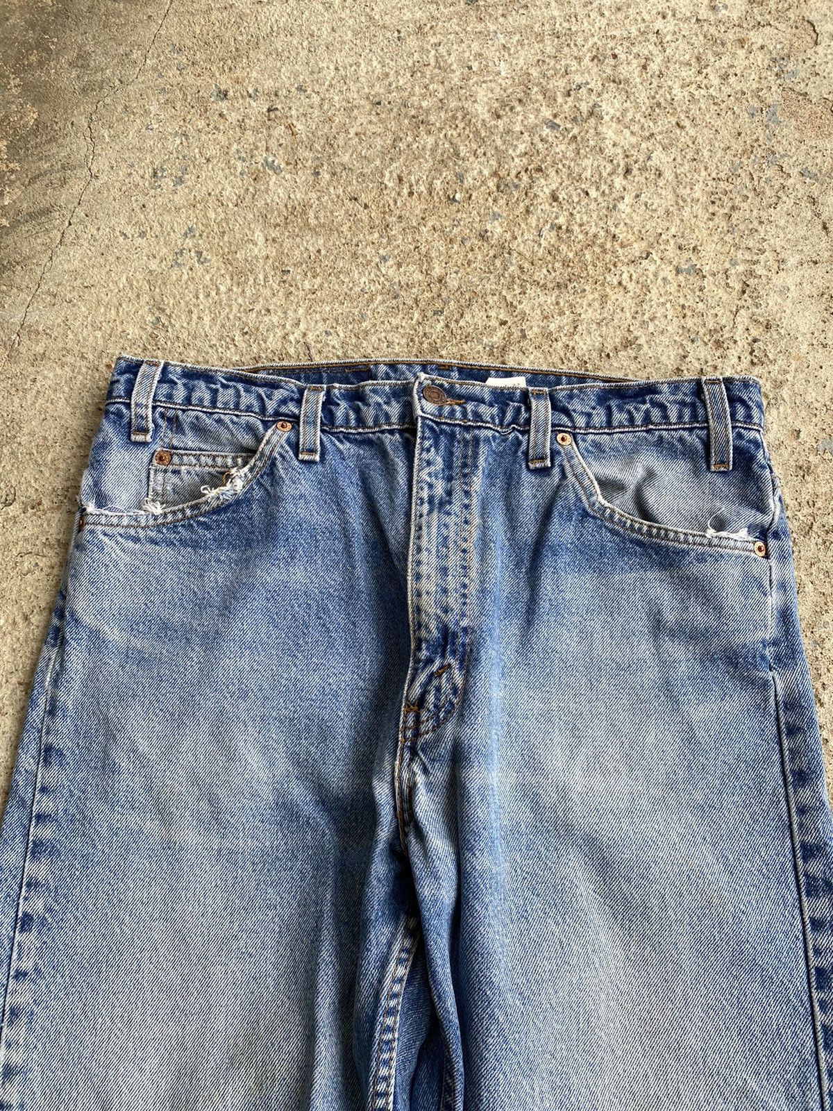 Levi's × Vintage Vintage 90’s Levi’s 505 Faded Orange Tab Jeans Size US 34 / EU 50 - 5 Thumbnail