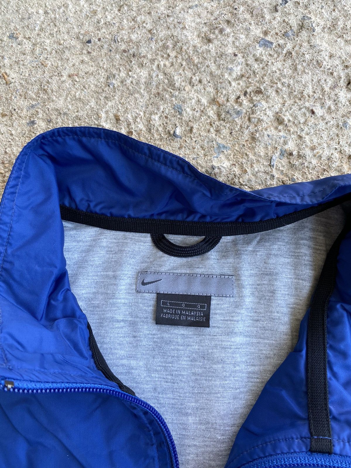 Nike × Vintage Vintage Y2K Nike Blue Full Zip Windbreaker Jacket Size US XL / EU 56 / 4 - 3 Thumbnail