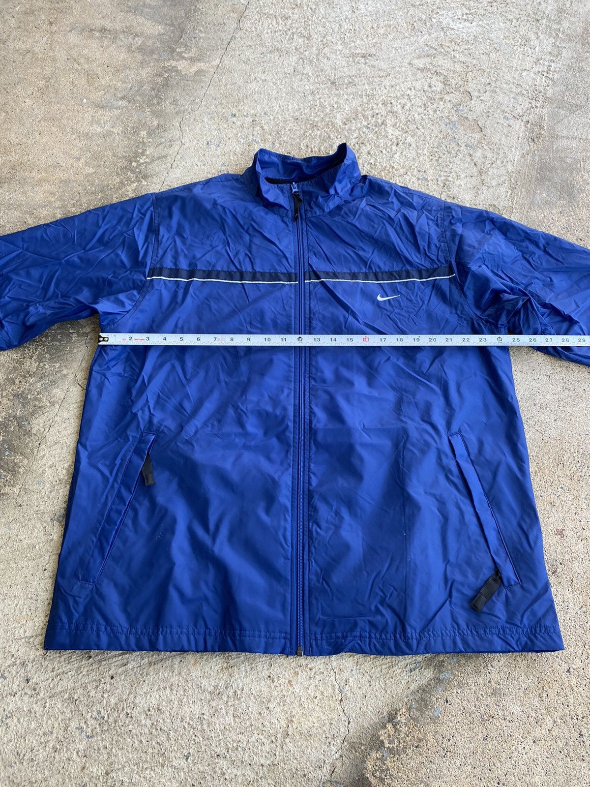 Nike × Vintage Vintage Y2K Nike Blue Full Zip Windbreaker Jacket Size US XL / EU 56 / 4 - 11 Thumbnail