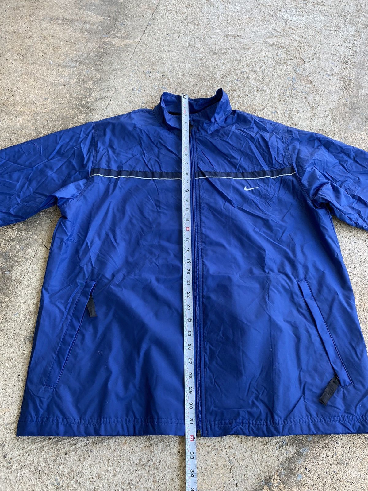 Nike × Vintage Vintage Y2K Nike Blue Full Zip Windbreaker Jacket Size US XL / EU 56 / 4 - 10 Thumbnail