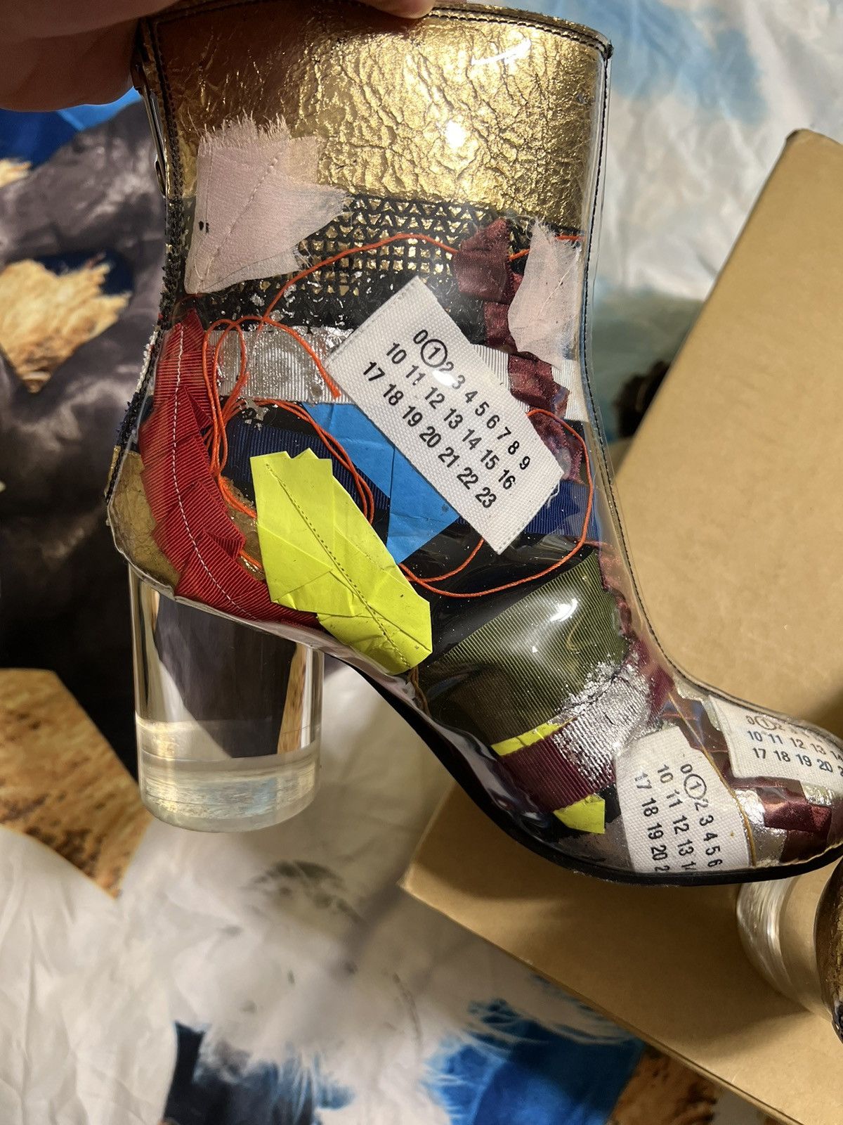 image of Maison Margiela Limited Clear Patch 37 Shoes, Women's