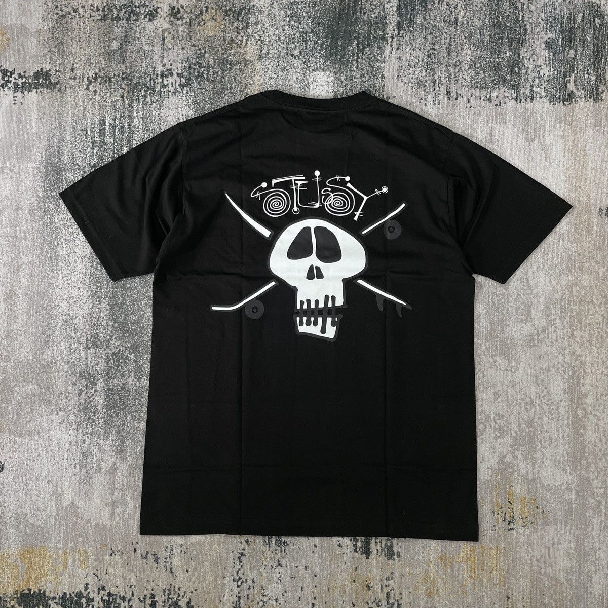 Stussy STUSSY SKULL SURFSKATE LOGO TEE BLACK // XL Size US XL / EU 56 / 4 - 4 Thumbnail