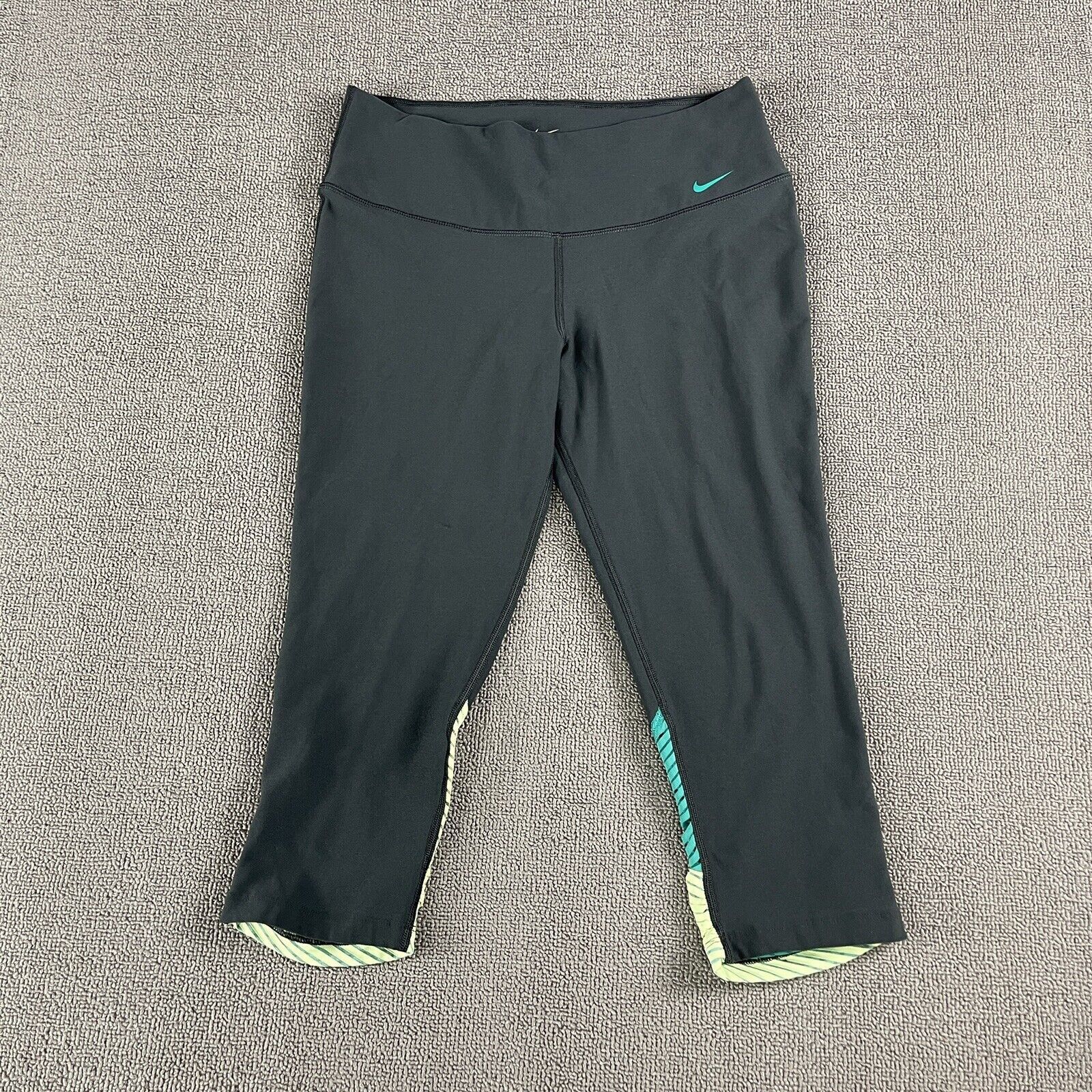 Nike Nike Gray Leopard Print Leggings High Rise Small