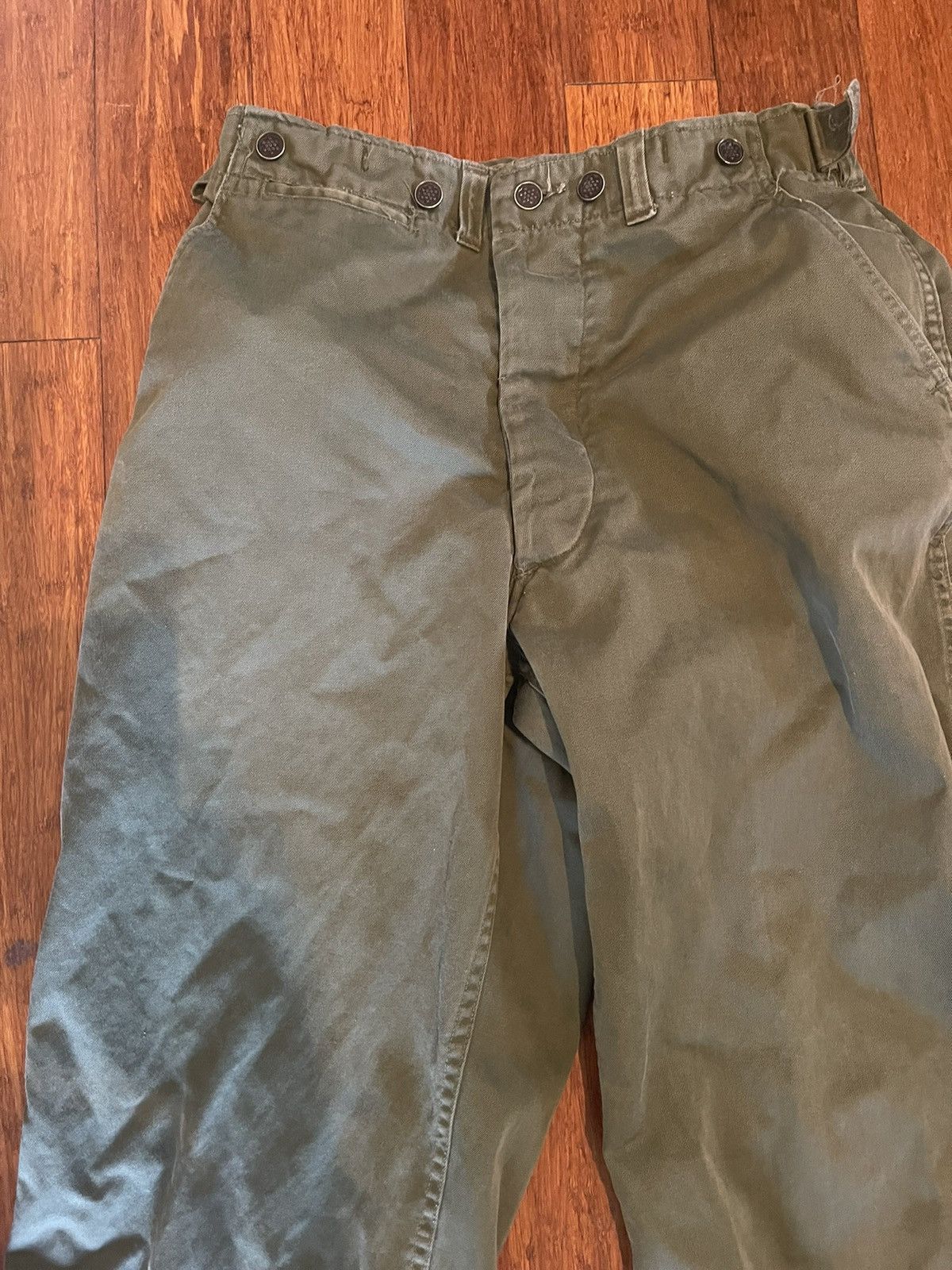 Vintage 40s WWII 13 Star Military Pants Baggy
