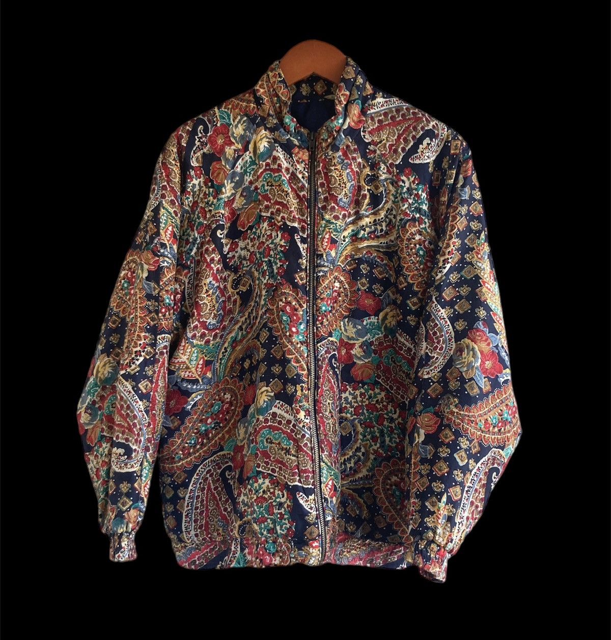Other Vintage Y2K AOP silk floral paisley puffer jacket VTG M/L Size M / US 6-8 / IT 42-44 - 7 Thumbnail