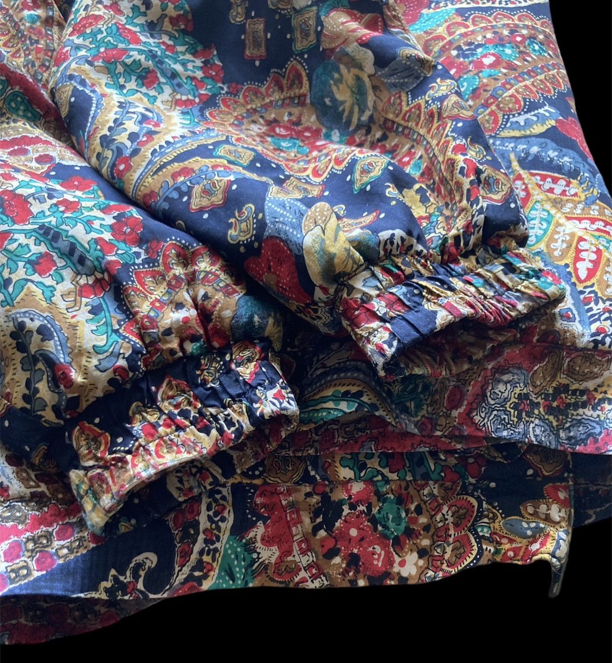 Other Vintage Y2K AOP silk floral paisley puffer jacket VTG M/L Size M / US 6-8 / IT 42-44 - 6 Thumbnail