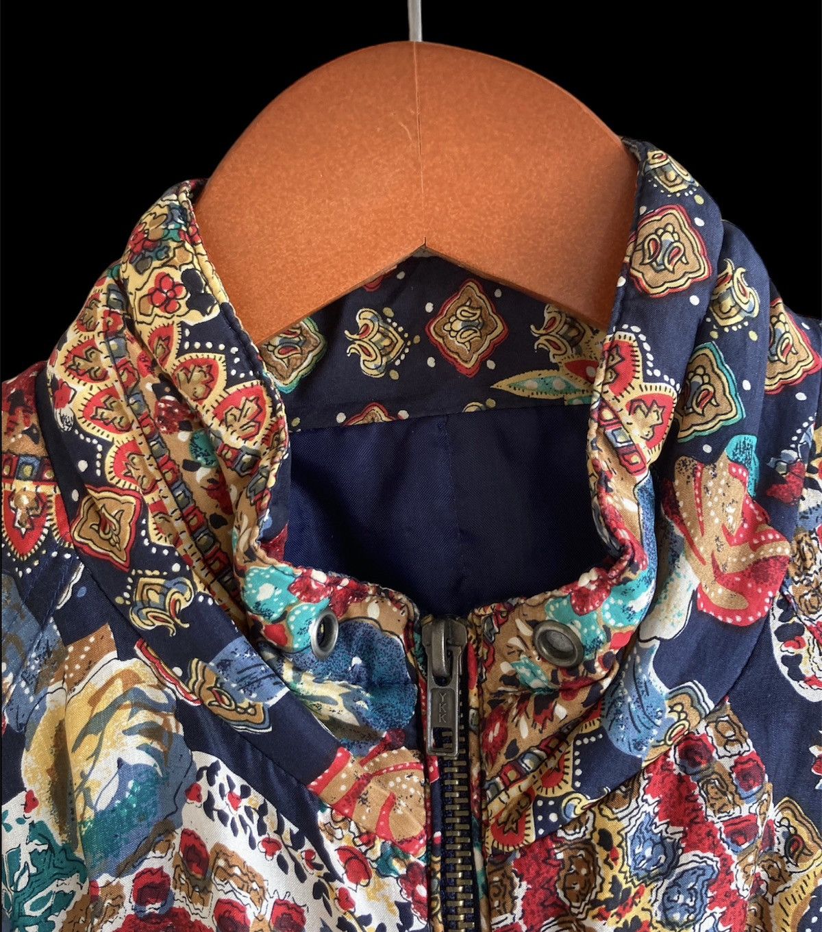 Other Vintage Y2K AOP silk floral paisley puffer jacket VTG M/L Size M / US 6-8 / IT 42-44 - 9 Thumbnail