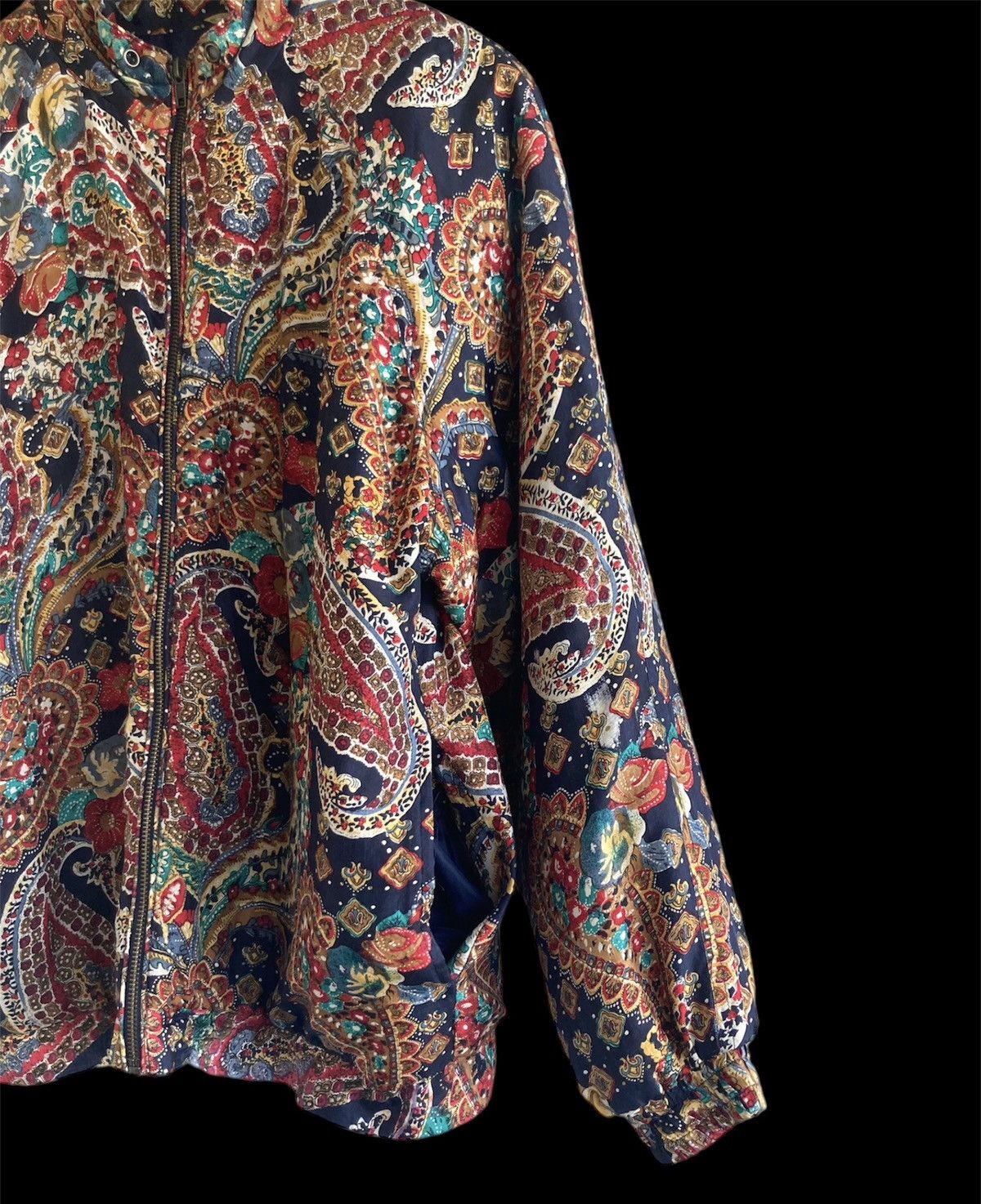 Other Vintage Y2K AOP silk floral paisley puffer jacket VTG M/L Size M / US 6-8 / IT 42-44 - 5 Thumbnail