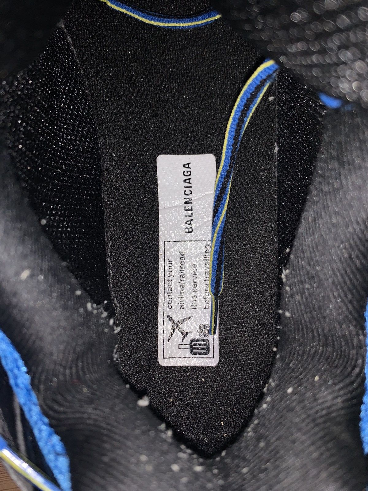 Balenciaga Blue and Yellow LED Track Low Sneakers Size US 8.5 / EU 41-42 - 6 Thumbnail