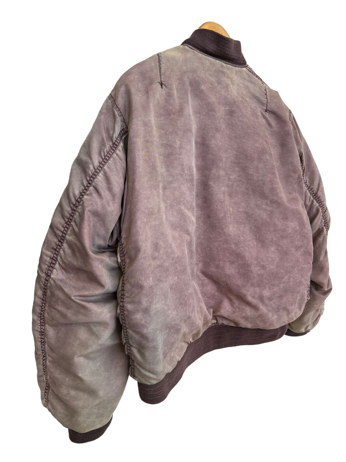 Vintage Pick🔥 Vintage USAF MA-1 Distressed Bomber Sunfaded Jacket Size US L / EU 52-54 / 3 - 7 Thumbnail