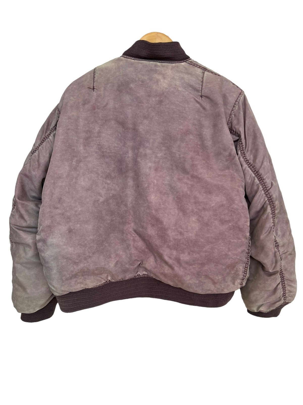 Vintage Pick🔥 Vintage USAF MA-1 Distressed Bomber Sunfaded Jacket Size US L / EU 52-54 / 3 - 3 Thumbnail