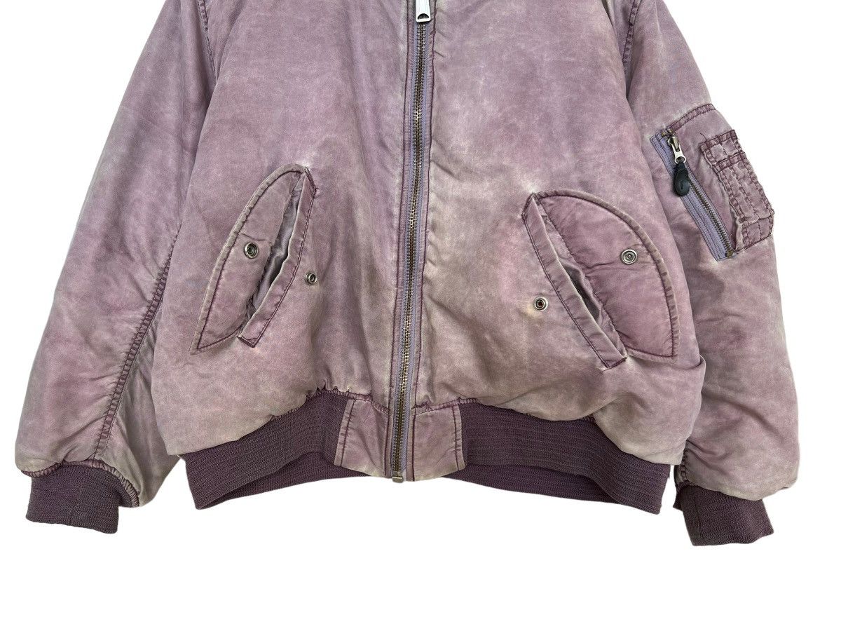 Vintage Pick🔥 Vintage USAF MA-1 Distressed Bomber Sunfaded Jacket Size US L / EU 52-54 / 3 - 13 Thumbnail