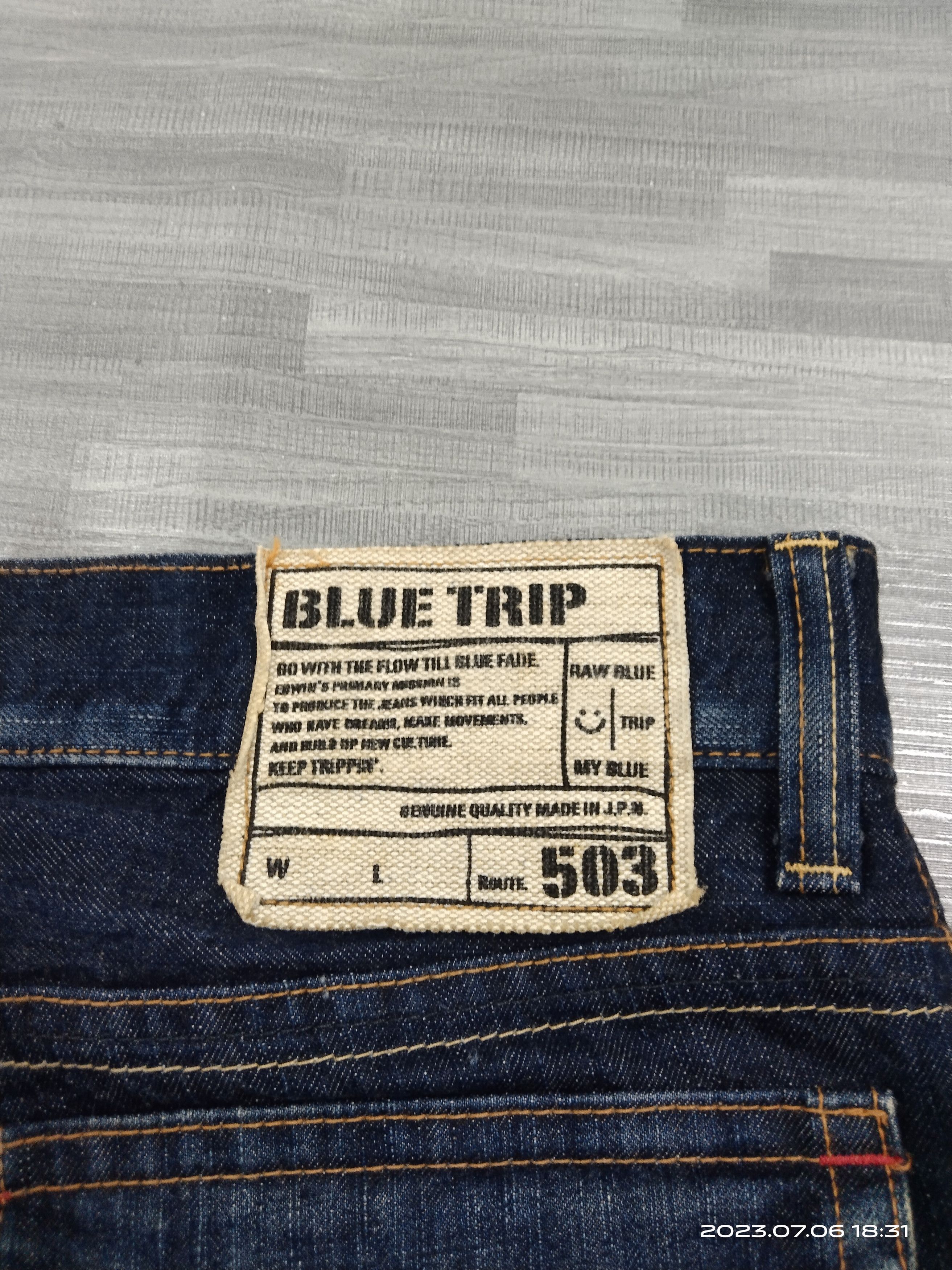 Edwin 🔥INSANE 90s FLARE 503 WASHED BLUE DENIM PANTS Size US 33 - 10 Thumbnail