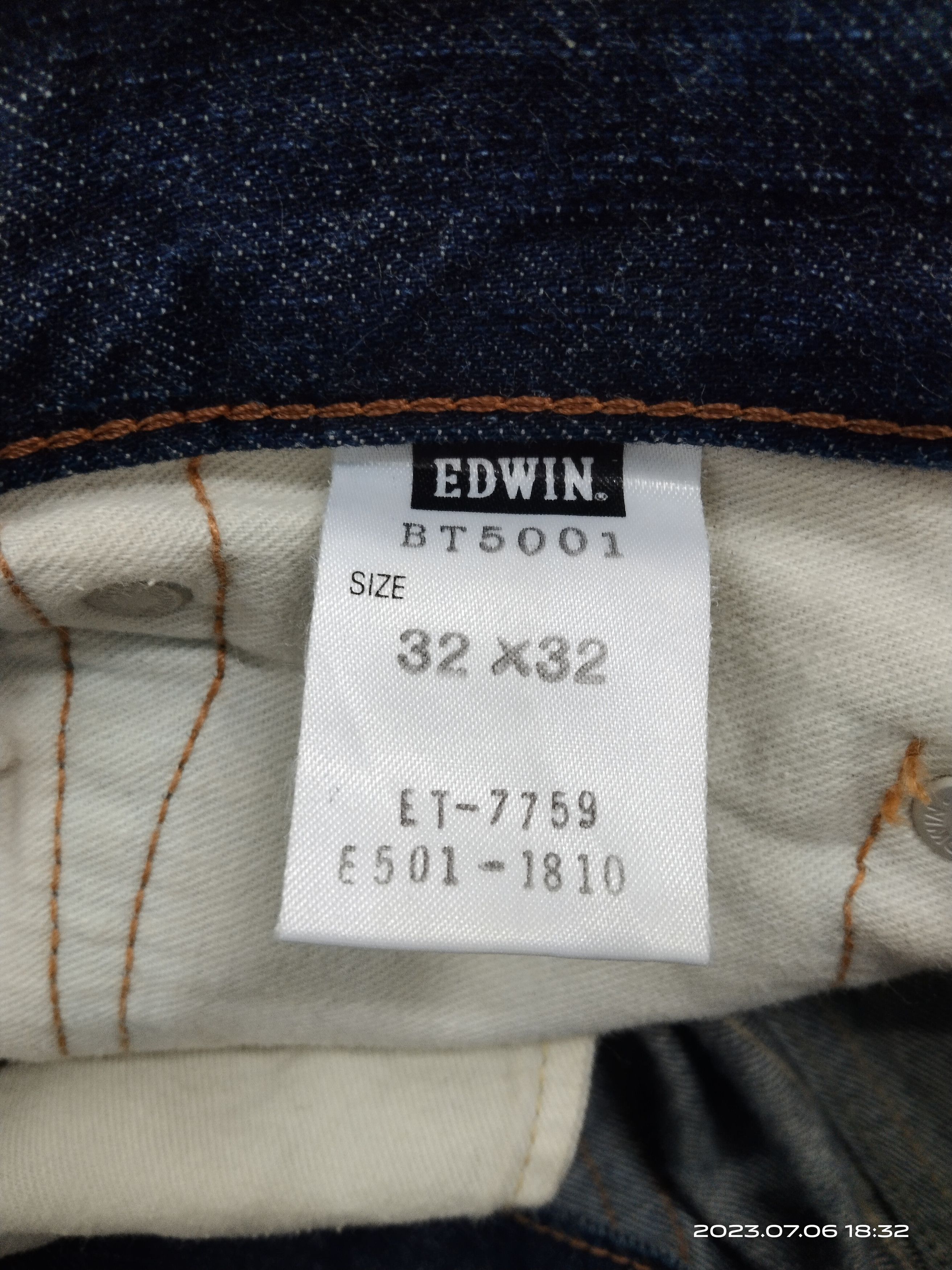 Edwin 🔥INSANE 90s FLARE 503 WASHED BLUE DENIM PANTS Size US 33 - 8 Thumbnail