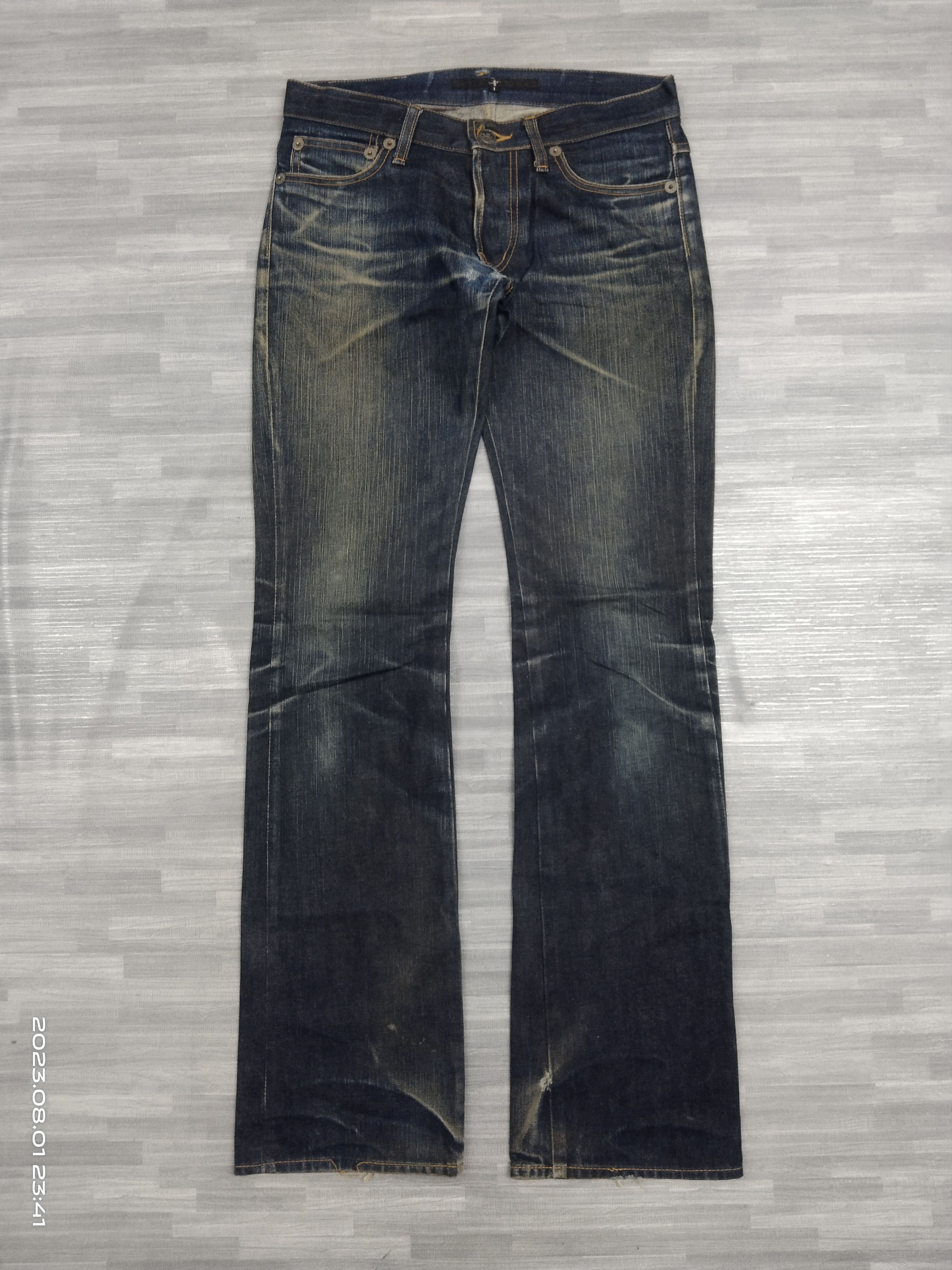 NO ID FLARE SICK NO ID🎌DENIM PANTS Size US 29 - 2 Thumbnail