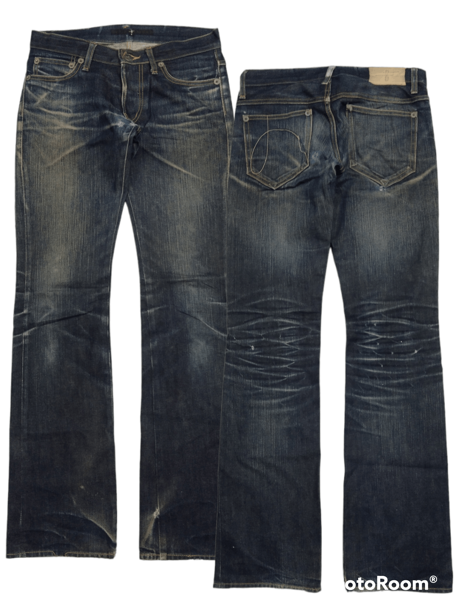 NO ID FLARE SICK NO ID🎌DENIM PANTS Size US 29 - 1 Thumbnail