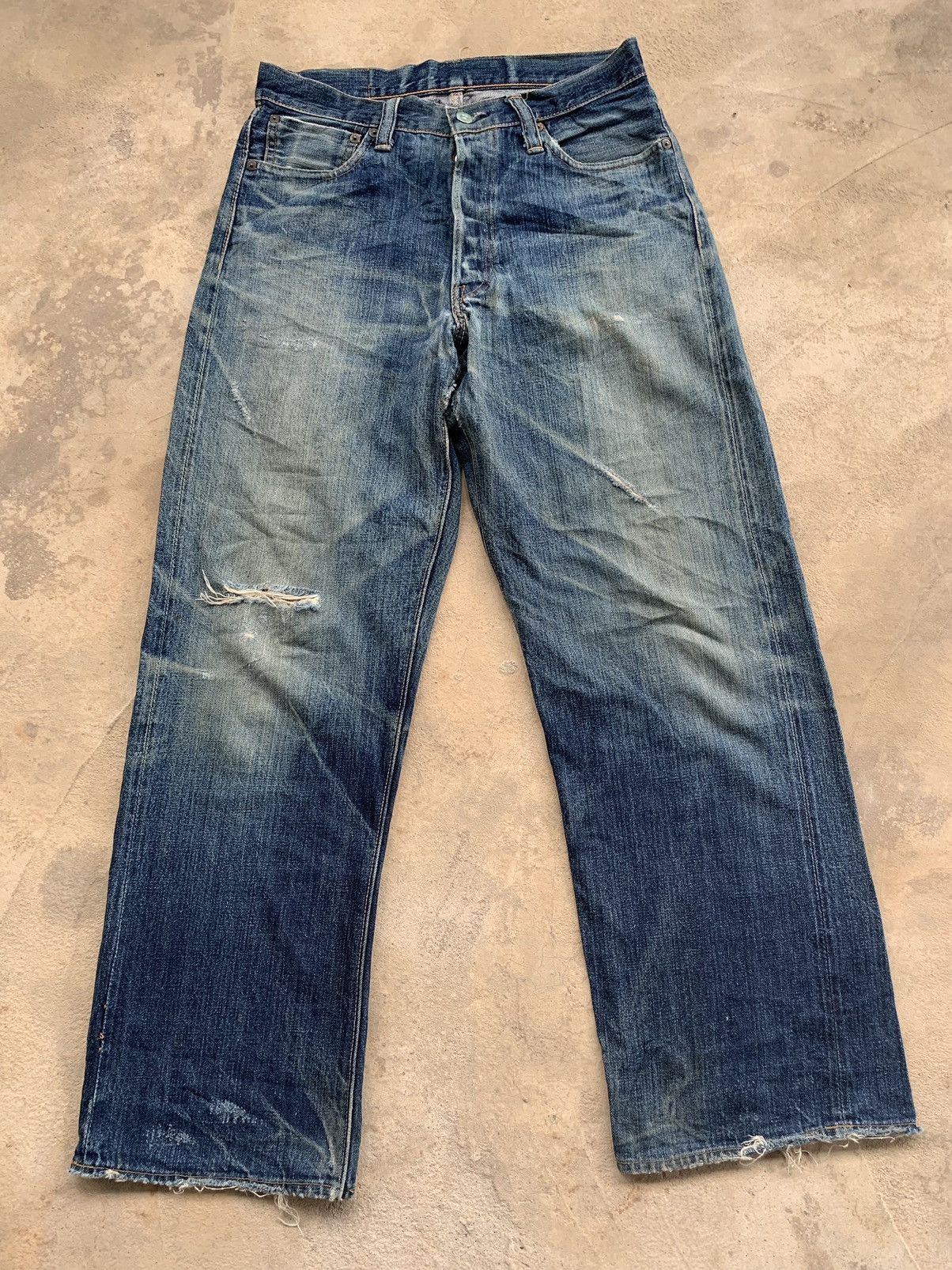 Sugar Cane Selvedge Distressed Denim