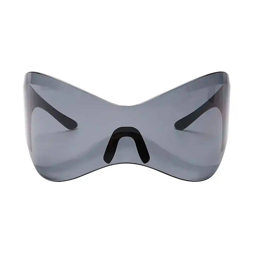 Electric Visual Black Color Oversized Y2K Sunglasses Size ONE SIZE - 1 Thumbnail