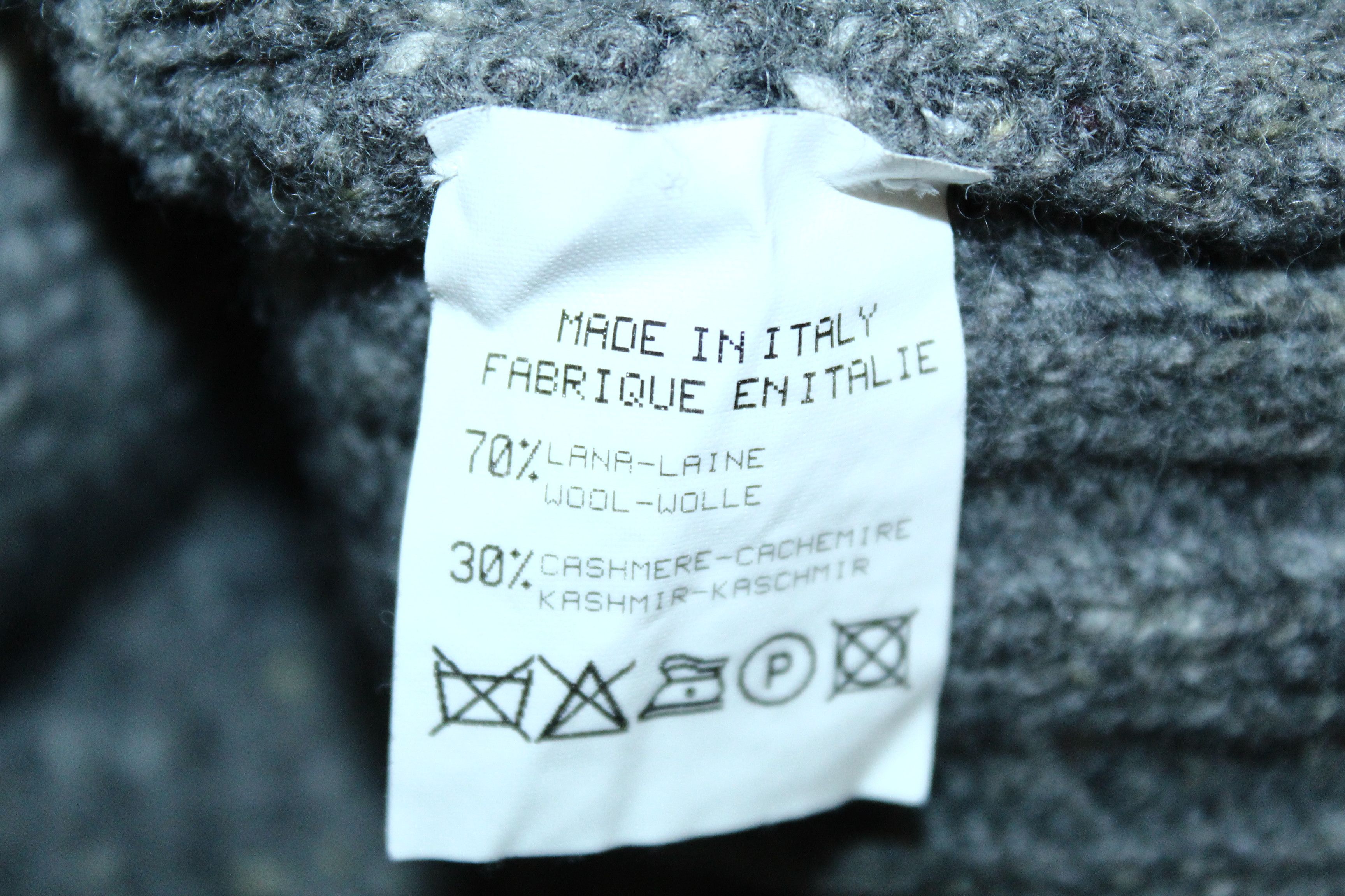 Etro Di Ripabianca Wool Cashmere Luxury Argyle Cable Knit Sweater Size US XL / EU 56 / 4 - 6 Thumbnail