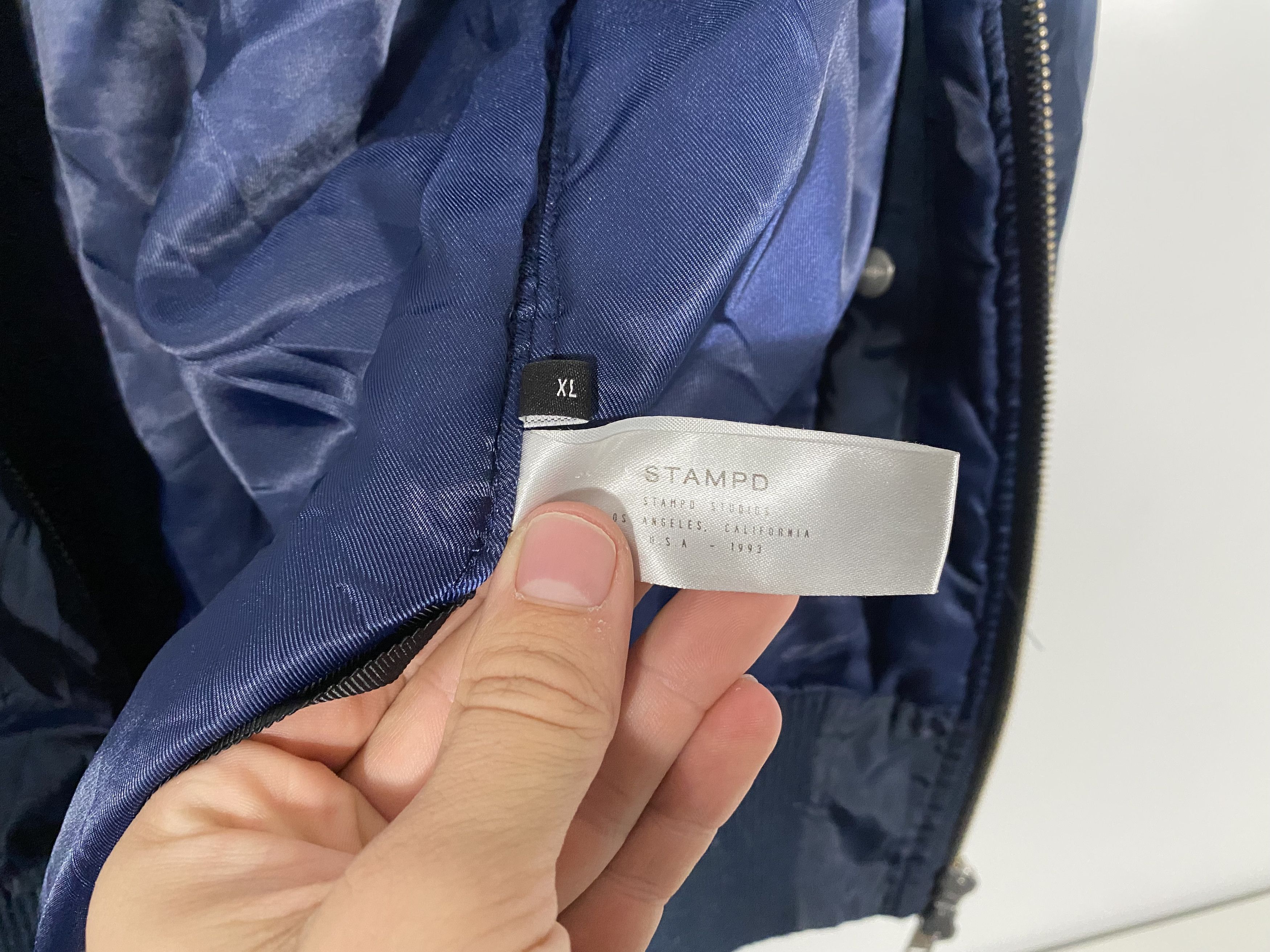 Stampd Stampd Bondage Strapped Bomber navy Size US XL / EU 56 / 4 - 7 Thumbnail