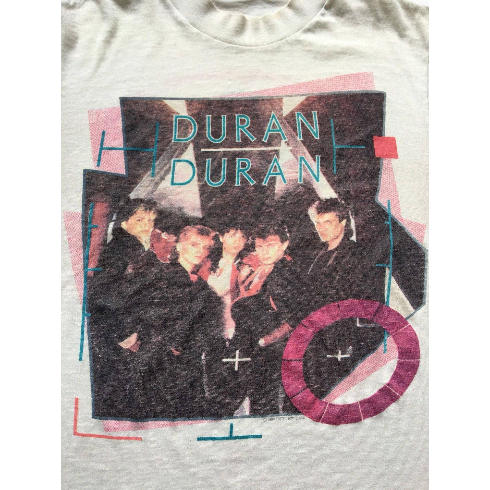 1984 DURAN DURAN ARENA Thrashed Vintage T Shirt // Size Medi