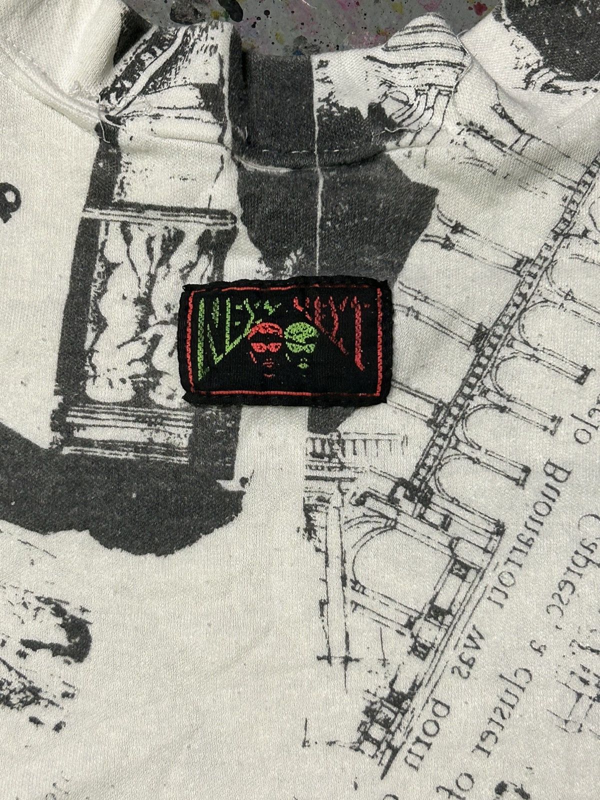 Vintage Michael Angelo art skater T-shirt 1980s Size US XL / EU 56 / 4 - 5 Thumbnail