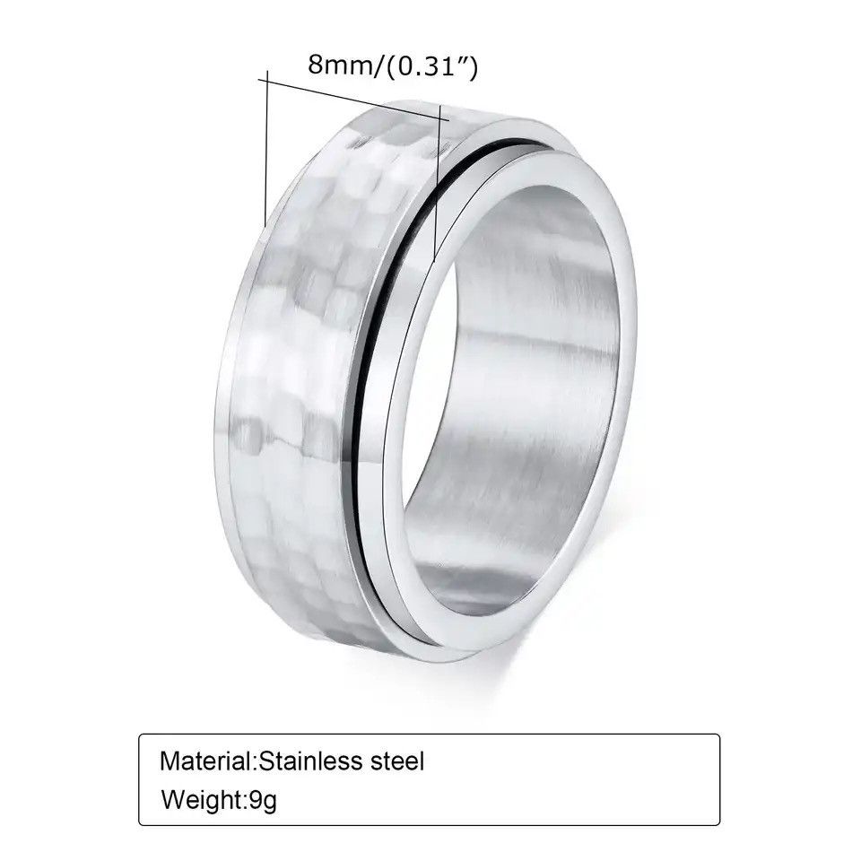 Other Hammered Style Spinner Ring Size ONE SIZE - 2 Thumbnail