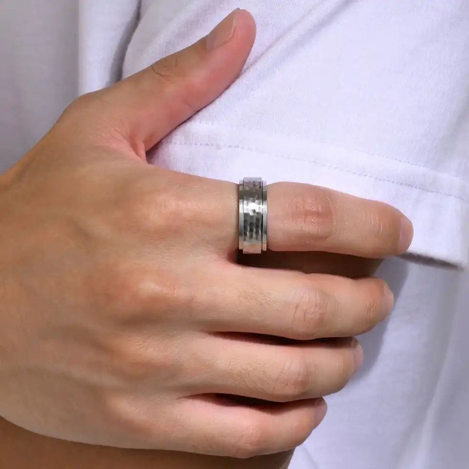 Other Hammered Style Spinner Ring Size ONE SIZE - 3 Thumbnail