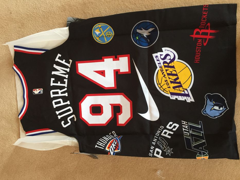 Supreme Nike/nba Teams Basketball Jersey Tank In Black