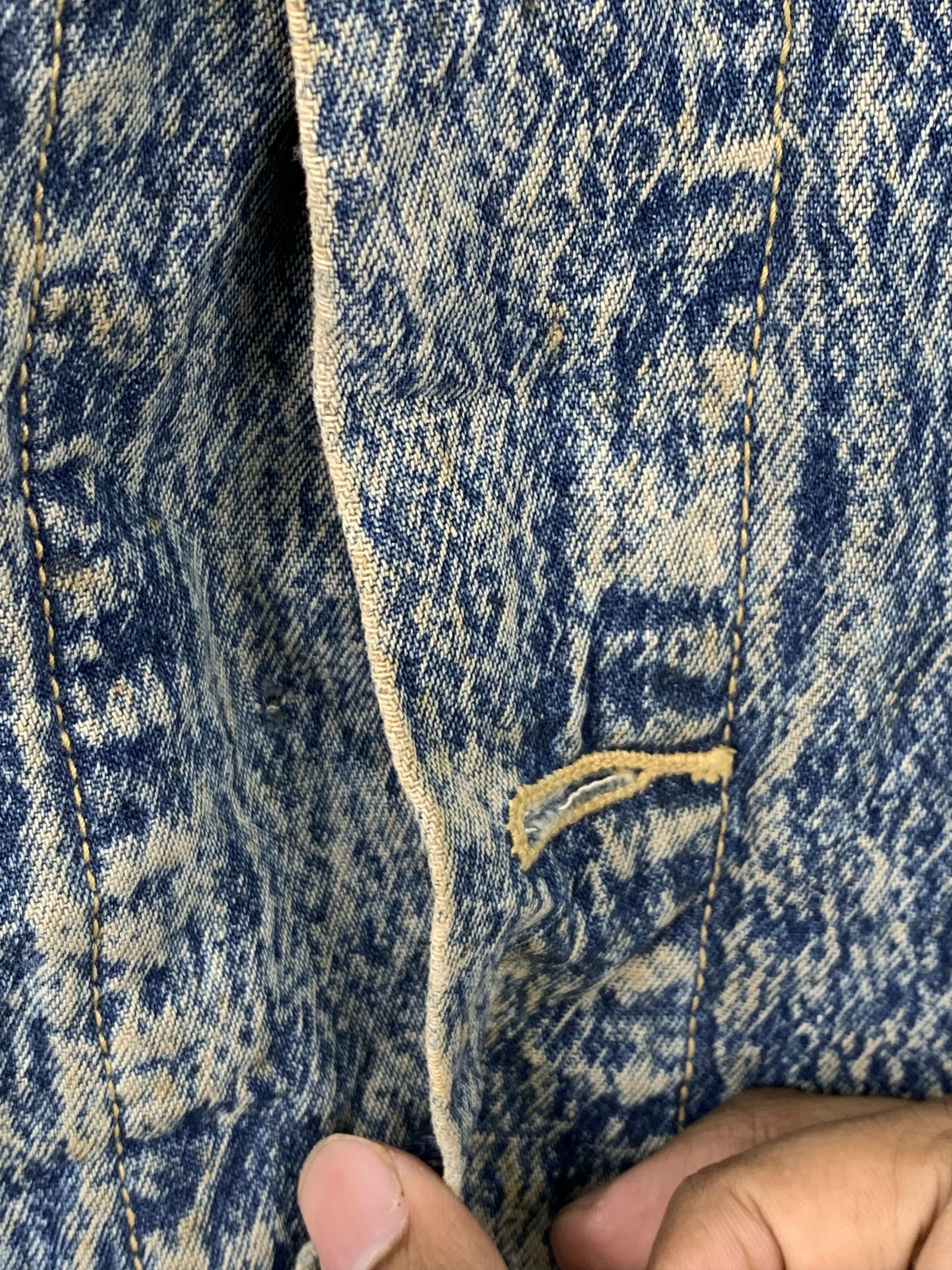 Other Vintage Ride Out Jeans Acid Wash Button Jacket J0530 Size US S / EU 44-46 / 1 - 5 Thumbnail