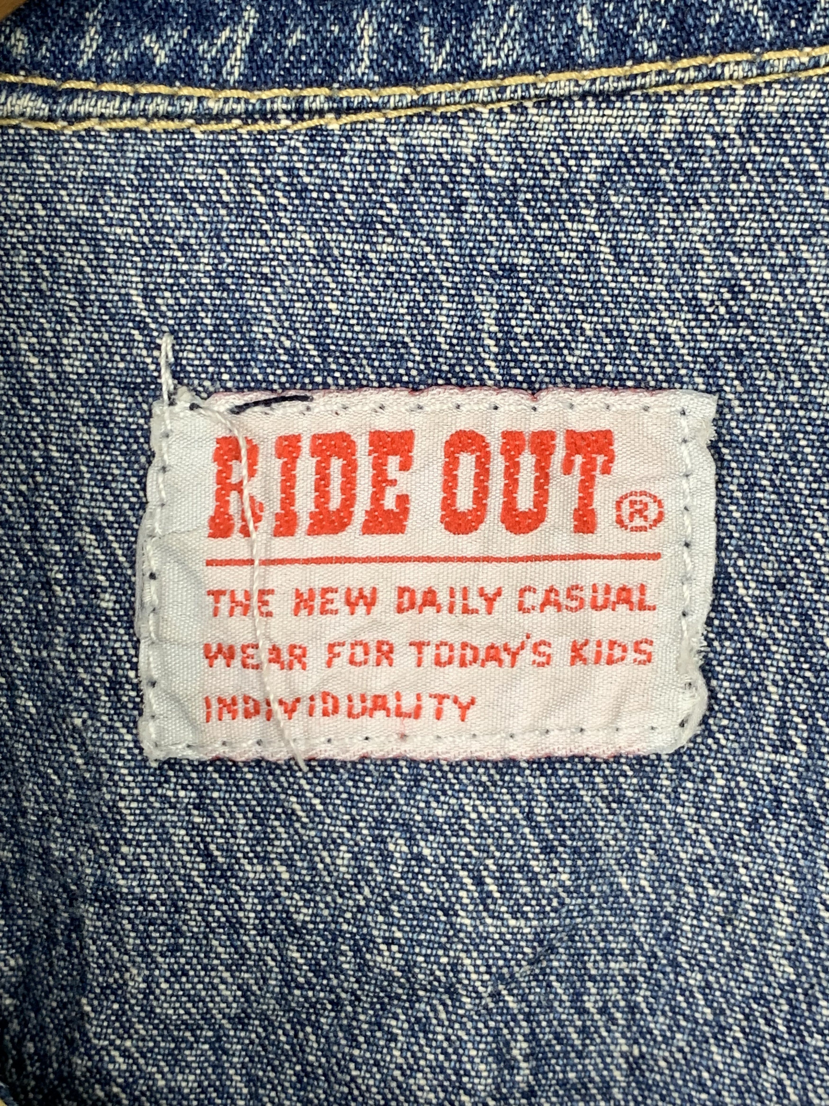 Other Vintage Ride Out Jeans Acid Wash Button Jacket J0530 Size US S / EU 44-46 / 1 - 15 Thumbnail