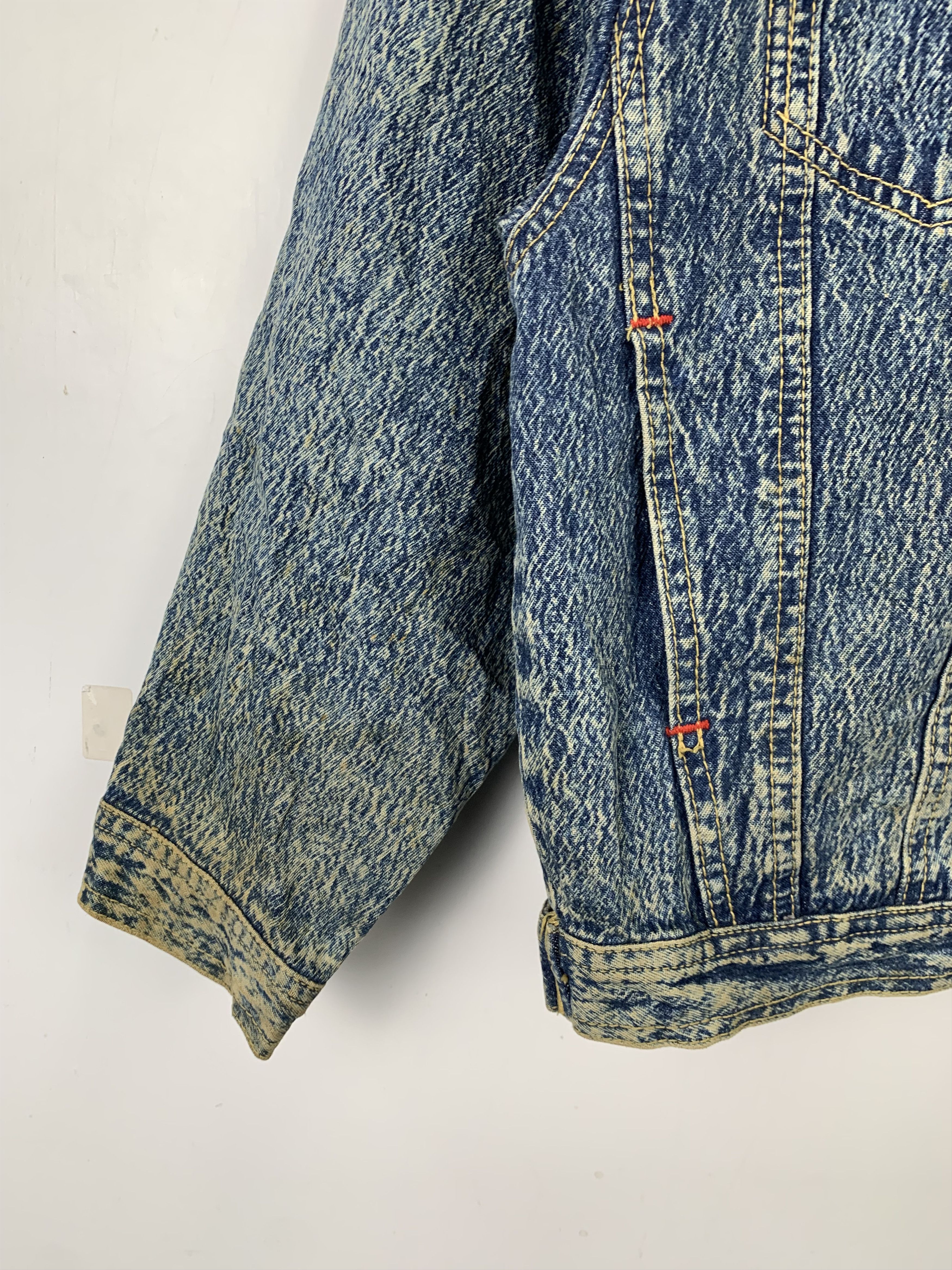 Other Vintage Ride Out Jeans Acid Wash Button Jacket J0530 Size US S / EU 44-46 / 1 - 9 Thumbnail