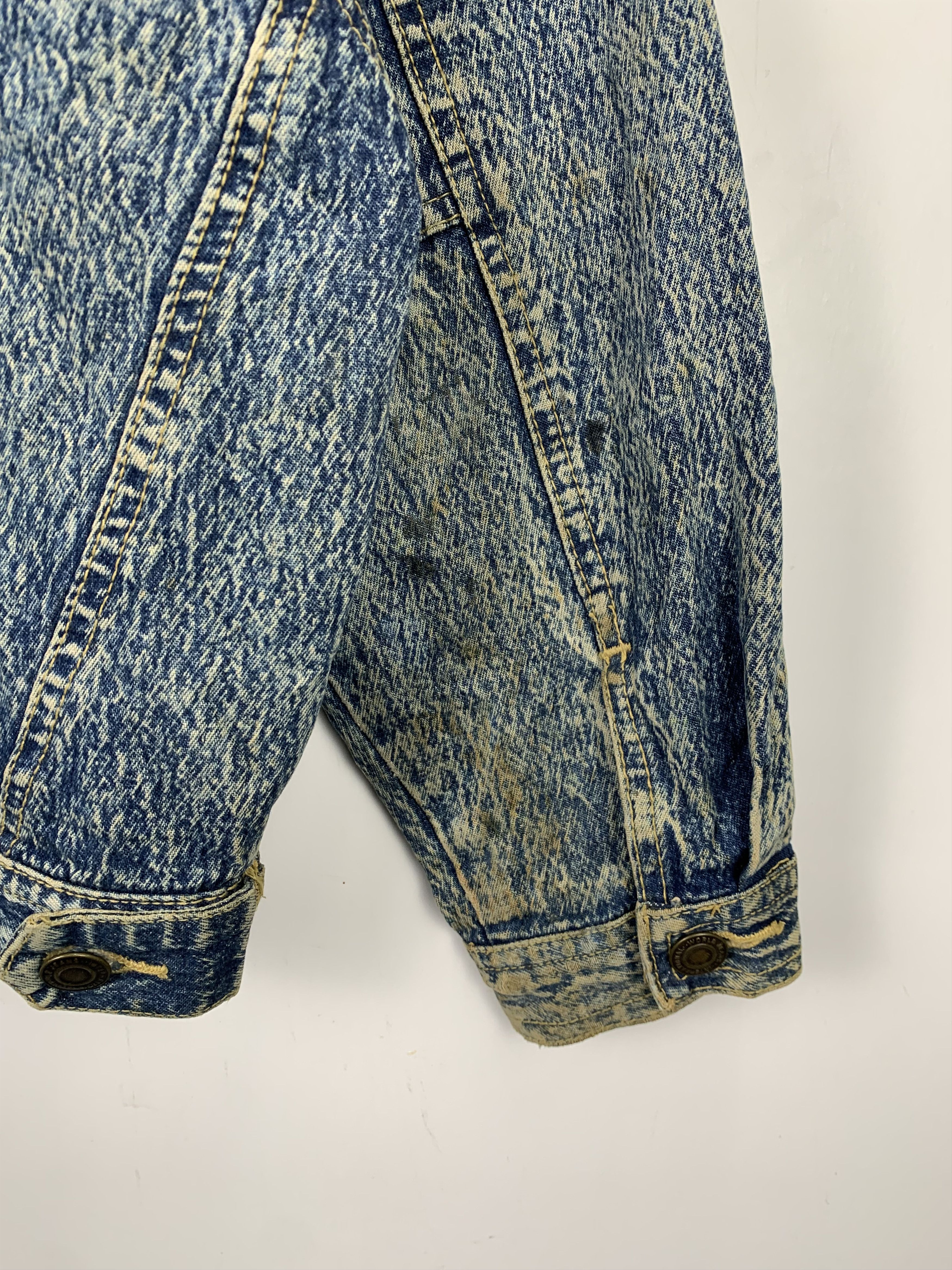Other Vintage Ride Out Jeans Acid Wash Button Jacket J0530 Size US S / EU 44-46 / 1 - 12 Thumbnail