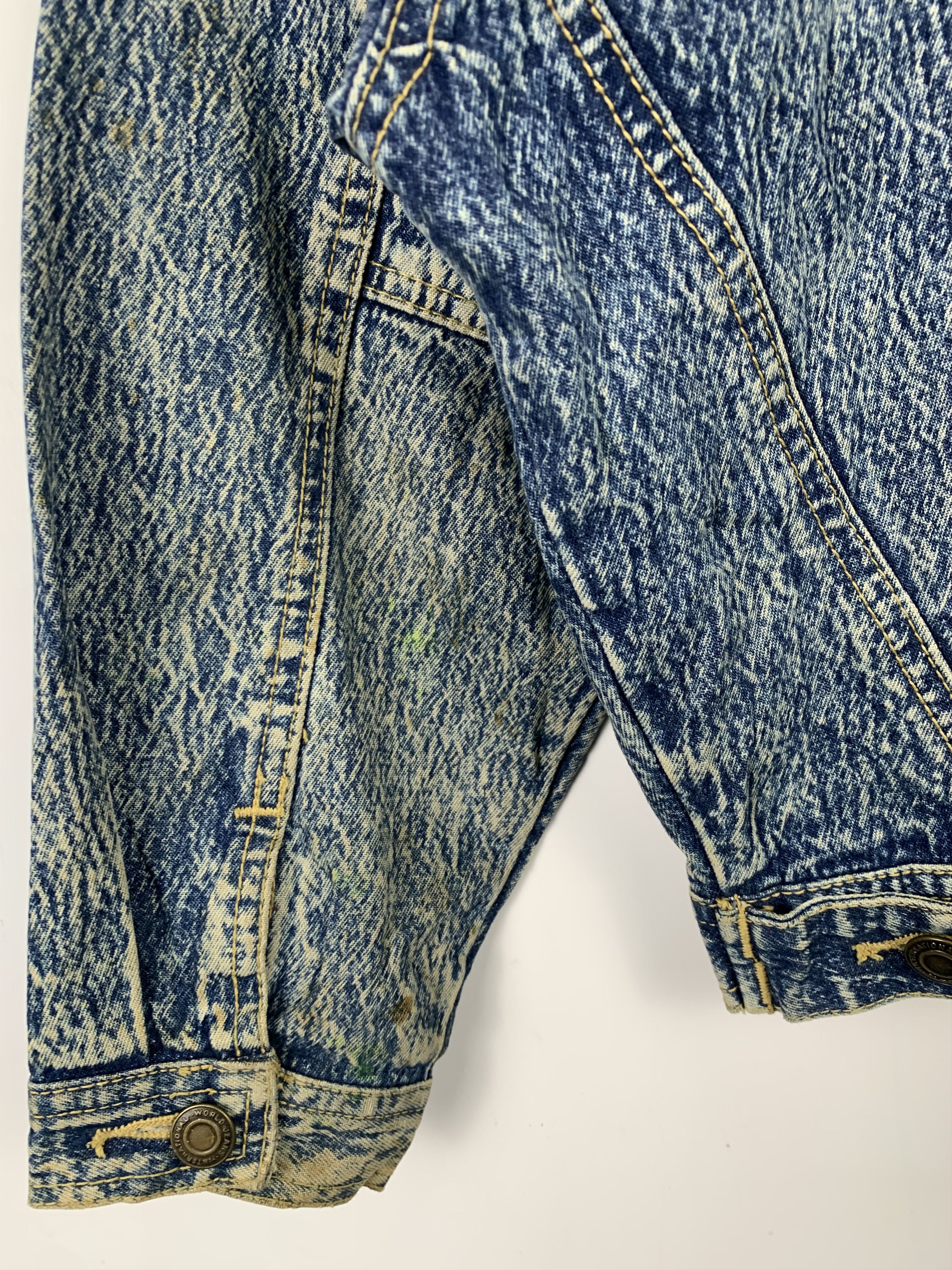 Other Vintage Ride Out Jeans Acid Wash Button Jacket J0530 Size US S / EU 44-46 / 1 - 13 Thumbnail