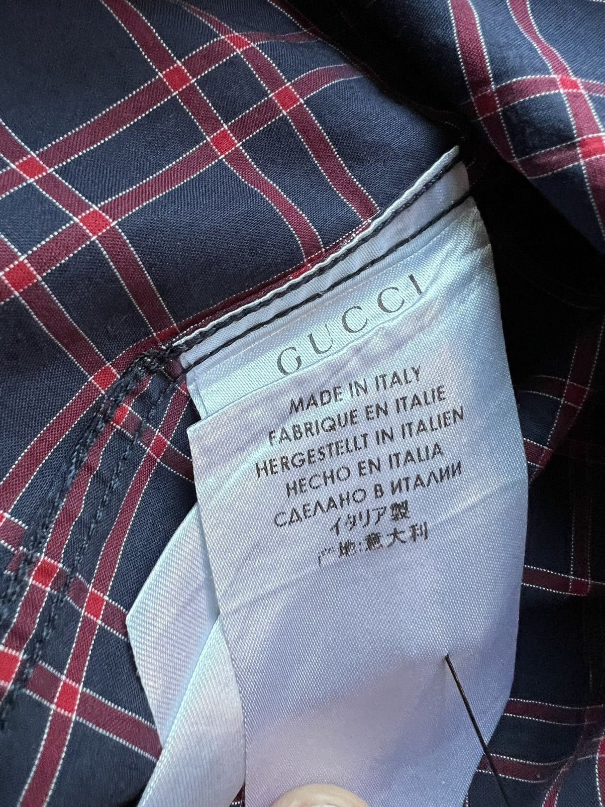 Gucci $685 F/W14 Classic Fit Tartan Button Up XL Size US L / EU 52-54 / 3 - 6 Thumbnail