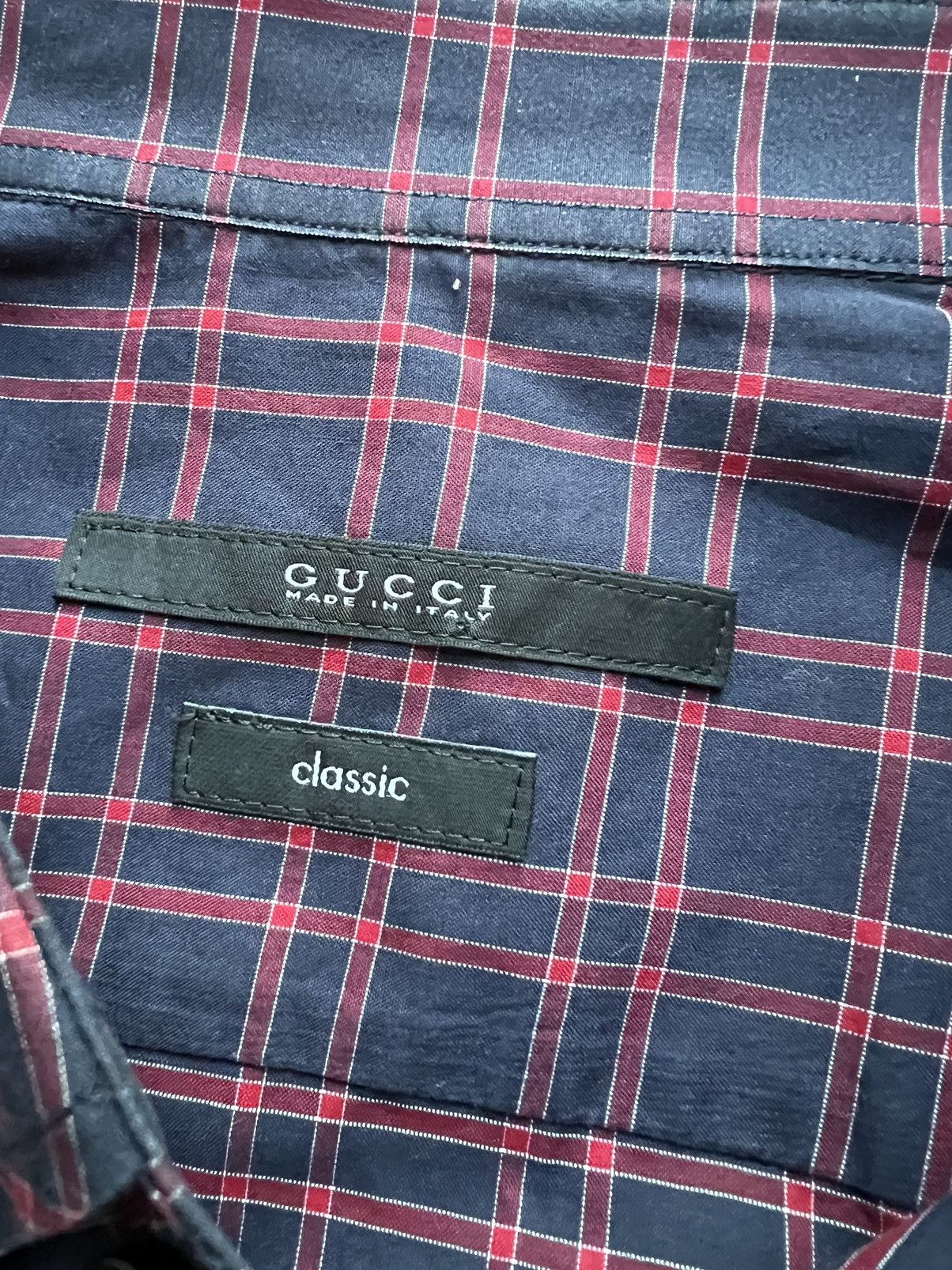 Gucci $685 F/W14 Classic Fit Tartan Button Up XL Size US L / EU 52-54 / 3 - 2 Thumbnail