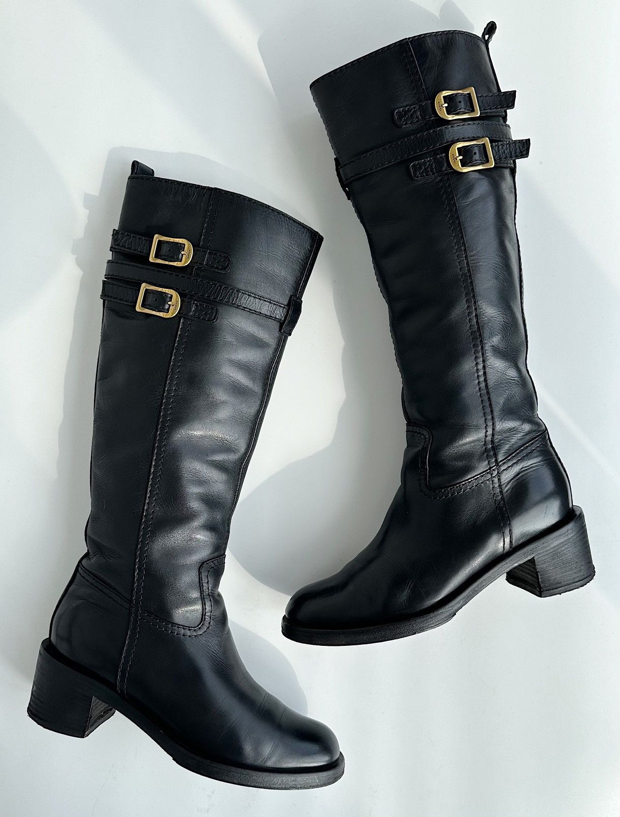 Gucci *size 38* GUCCI 2000s Riding Boots 225627 shoes y2k coquette Size US 8 / IT 38 - 2 Thumbnail