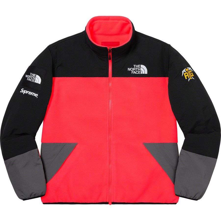 image of Supreme The North Face Rtg Fleece Jacket Bright Red M, Men's (Size Medium)