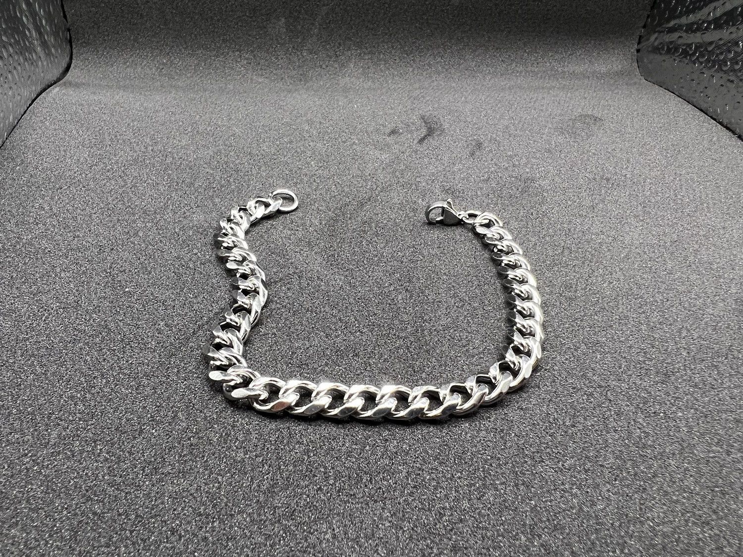 Jewelry Silver Chain Stainless Steel Bracelet Size ONE SIZE - 2 Thumbnail