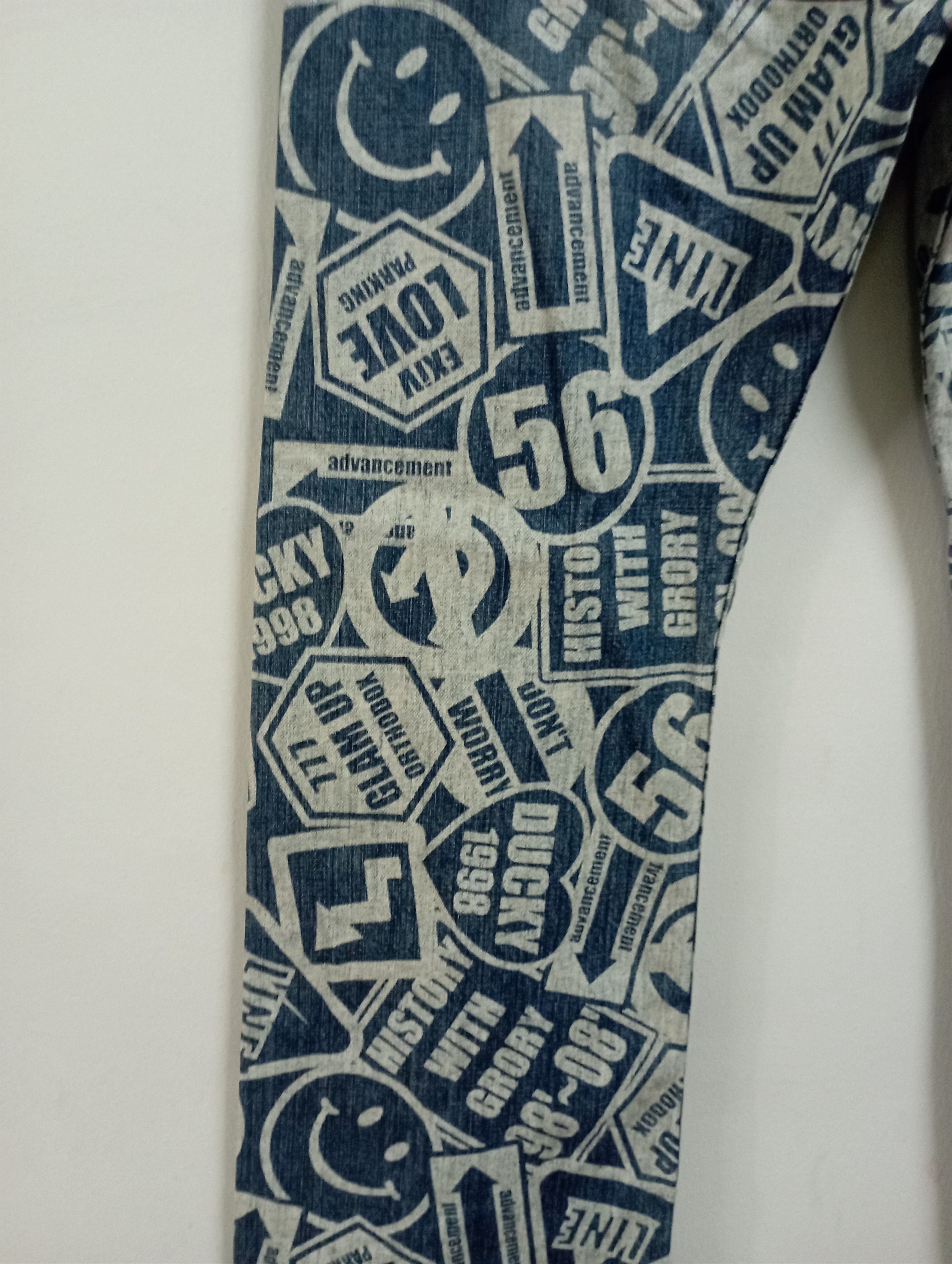 Kapital Japan Fullprinted & Smiley Like Kapital CO & LU Jeans Size US 33 - 13 Thumbnail
