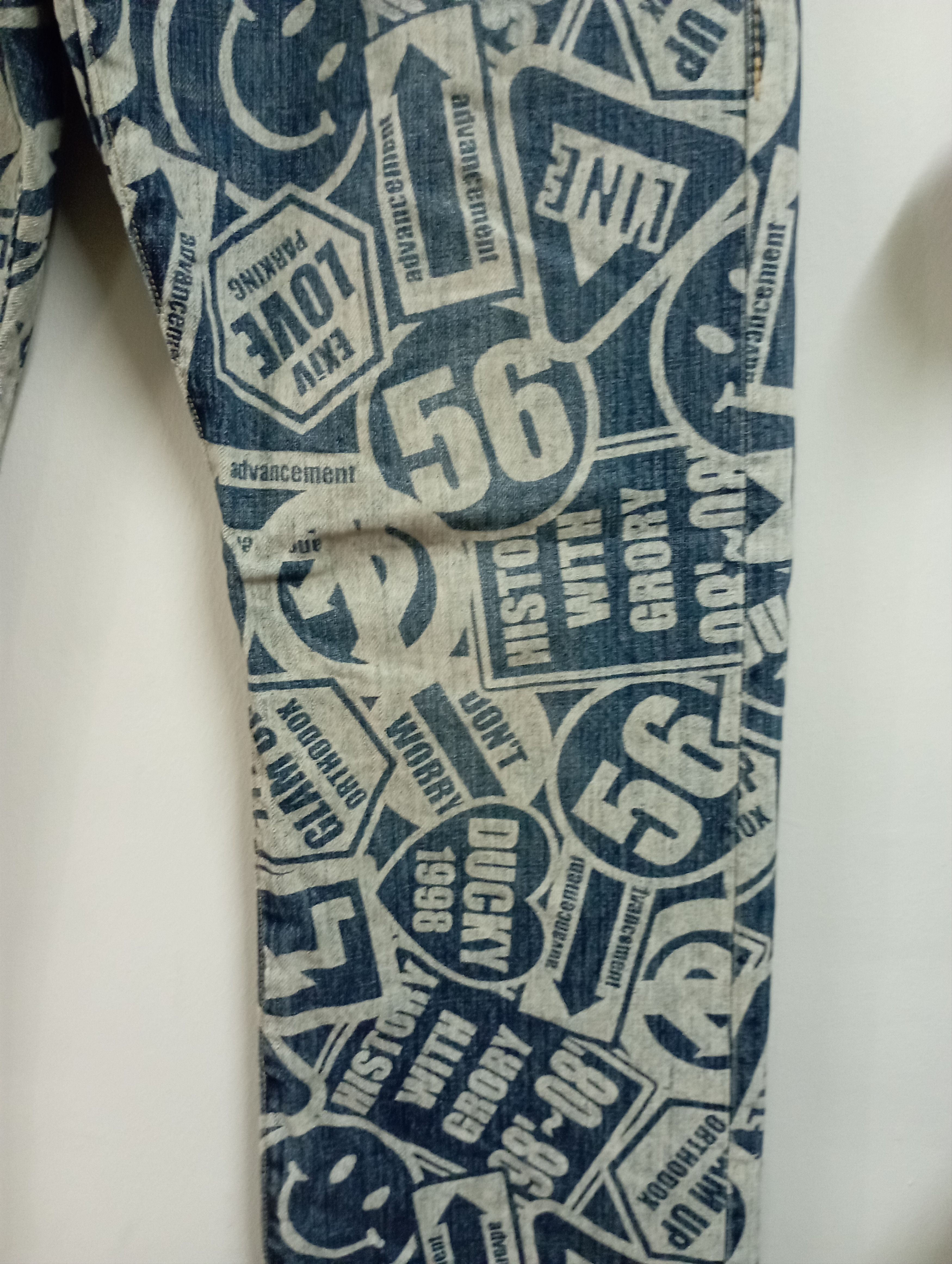Kapital Japan Fullprinted & Smiley Like Kapital CO & LU Jeans Size US 33 - 4 Thumbnail