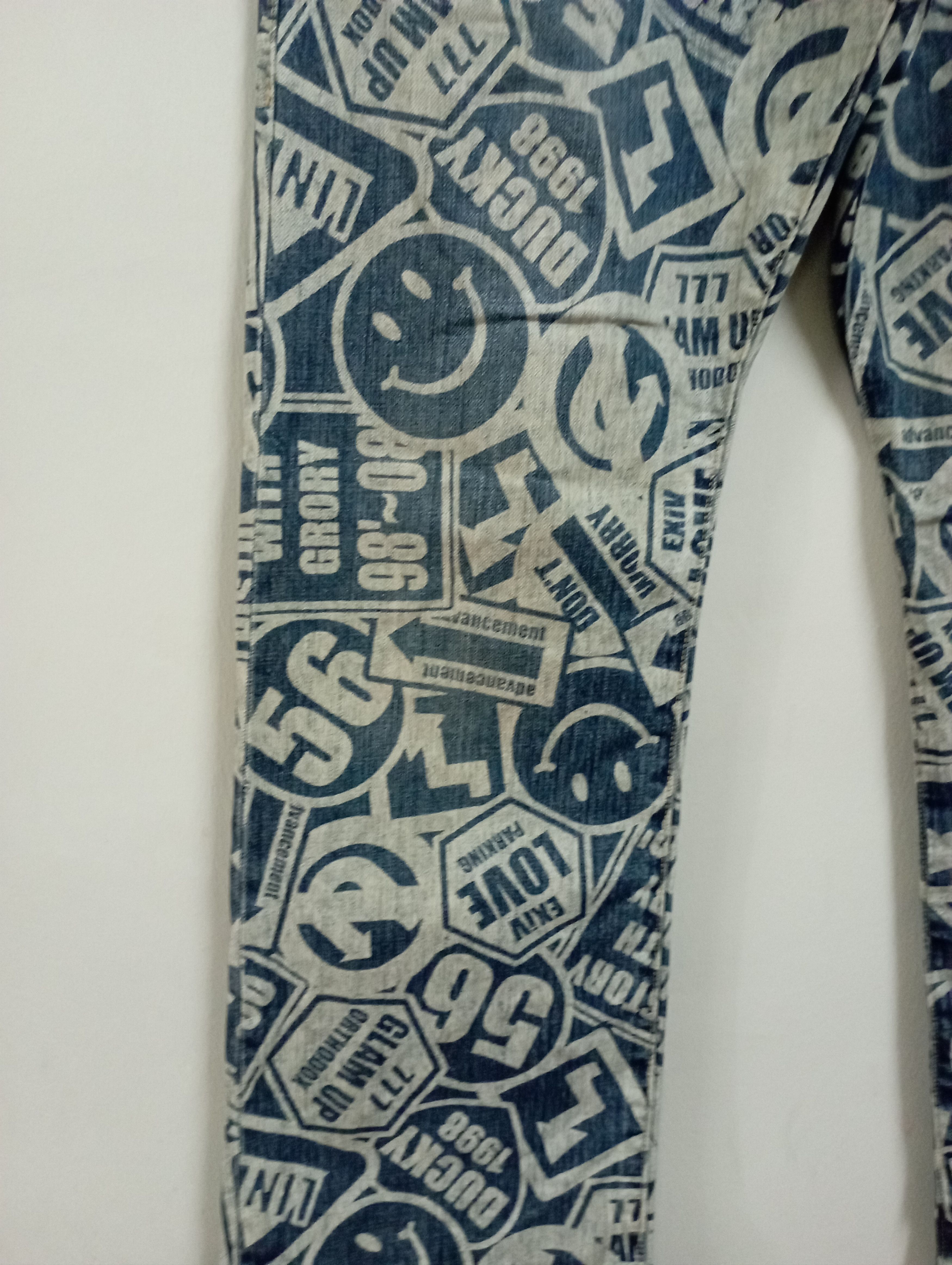 Kapital Japan Fullprinted & Smiley Like Kapital CO & LU Jeans Size US 33 - 7 Thumbnail