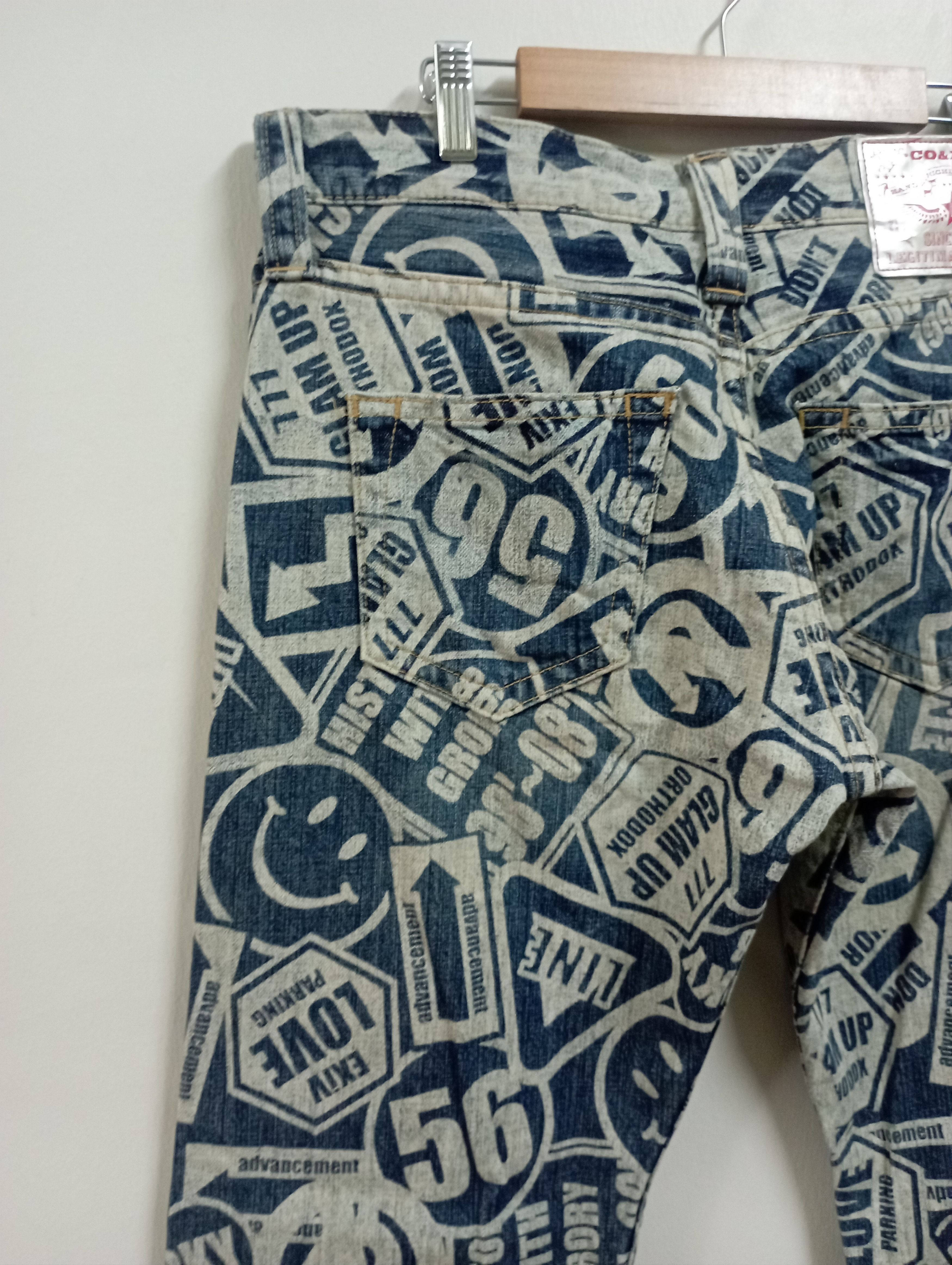 Kapital Japan Fullprinted & Smiley Like Kapital CO & LU Jeans Size US 33 - 12 Thumbnail