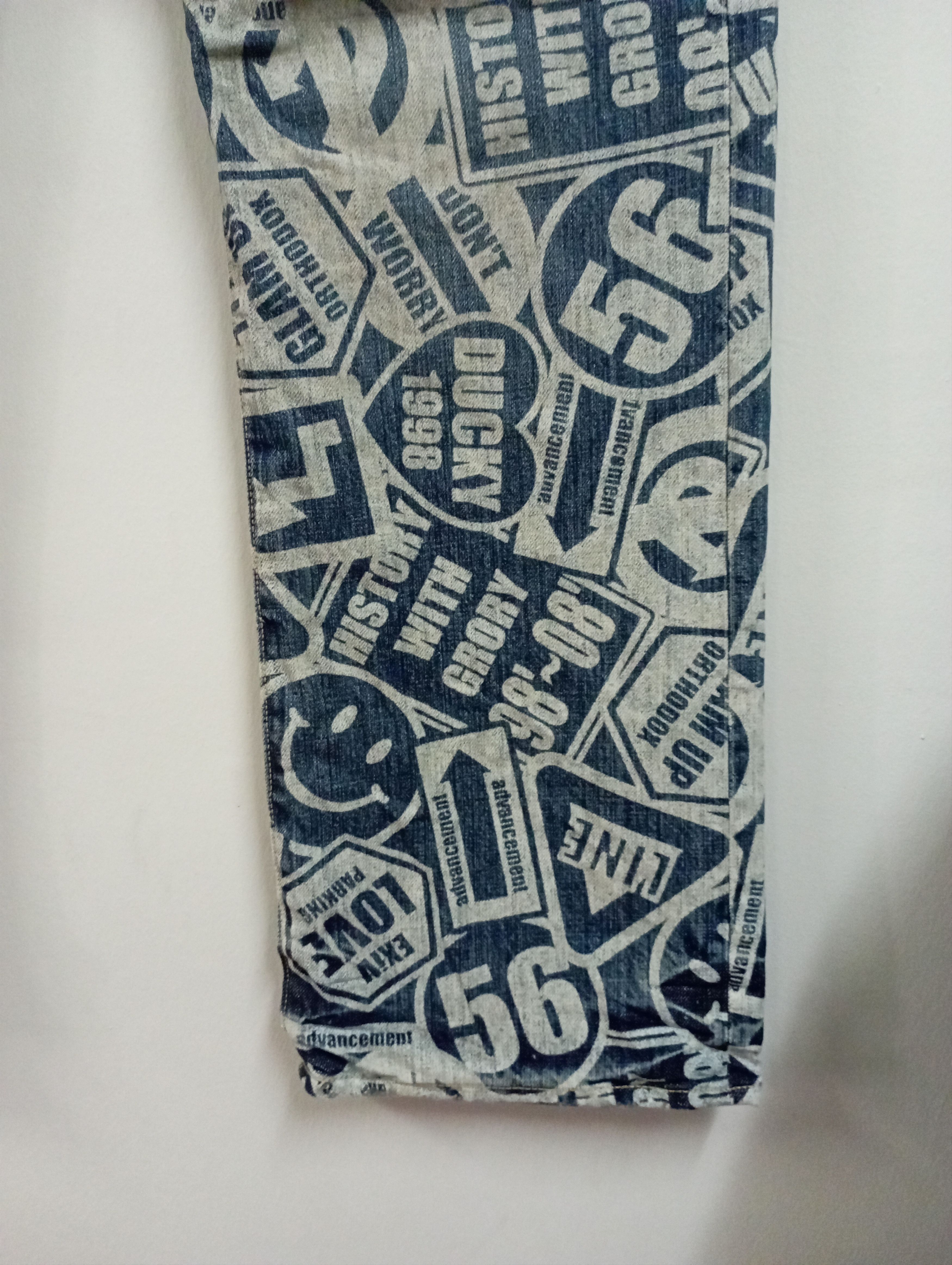 Kapital Japan Fullprinted & Smiley Like Kapital CO & LU Jeans Size US 33 - 5 Thumbnail