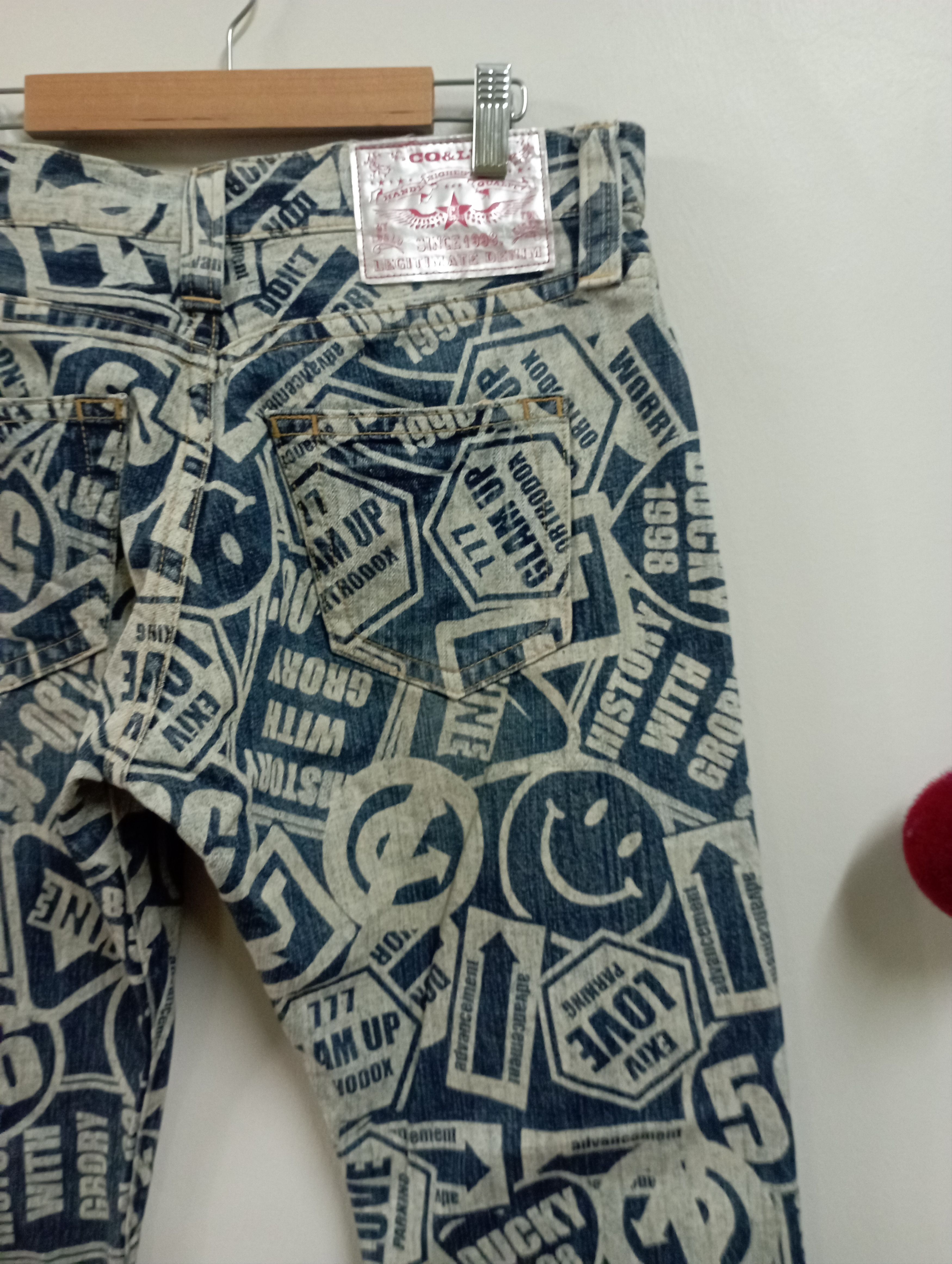 Kapital Japan Fullprinted & Smiley Like Kapital CO & LU Jeans Size US 33 - 9 Thumbnail