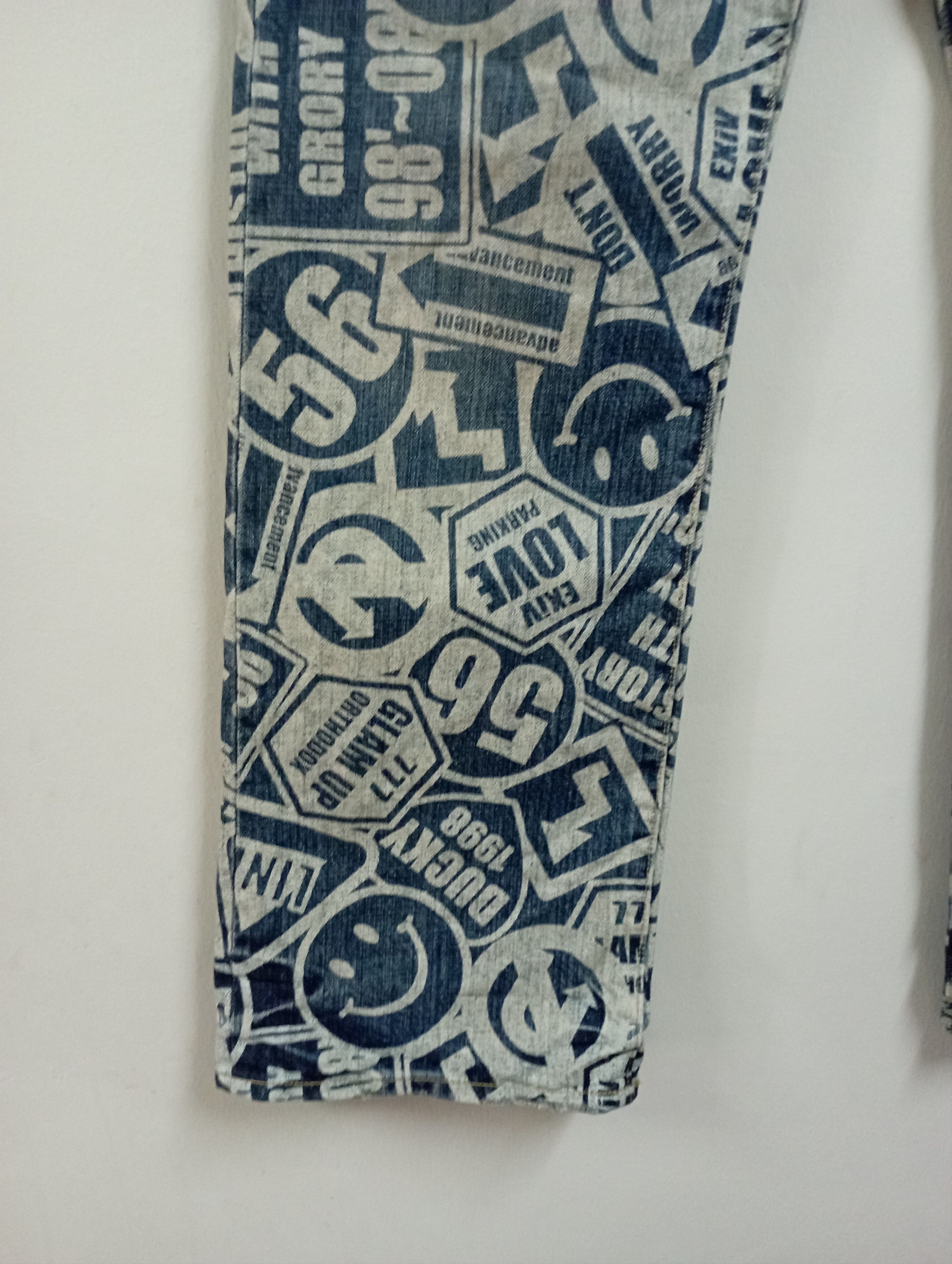 Kapital Japan Fullprinted & Smiley Like Kapital CO & LU Jeans Size US 33 - 8 Thumbnail