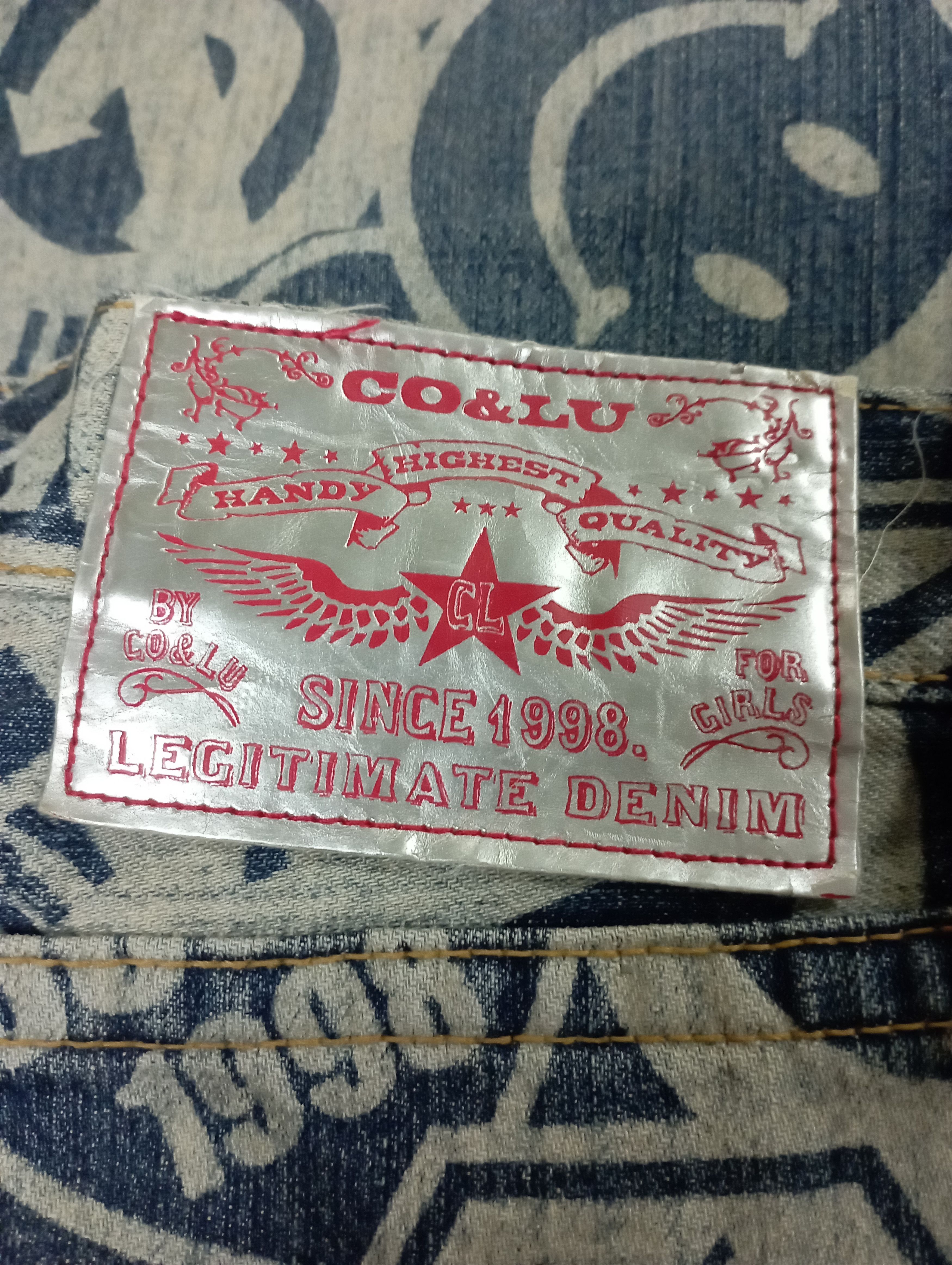 Kapital Japan Fullprinted & Smiley Like Kapital CO & LU Jeans Size US 33 - 15 Thumbnail