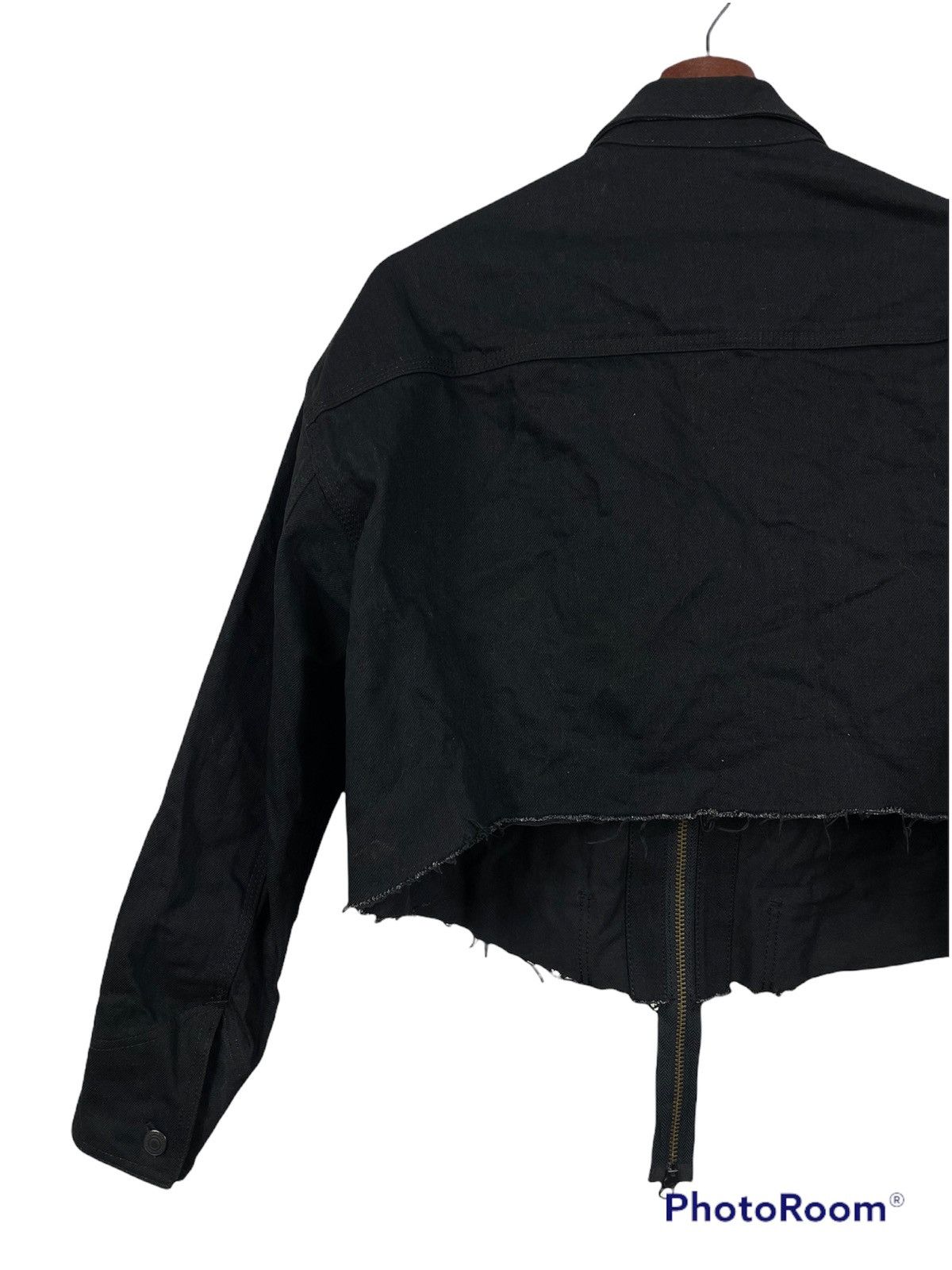 Yohji Yamamoto 🔥Yohji Yamamoto AW17 Cropped Denim Jacket🔥 Size US L / EU 52-54 / 3 - 12 Thumbnail